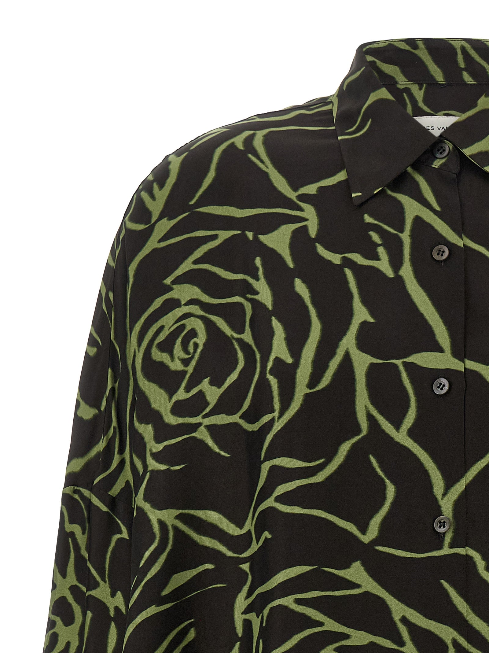 Dries Van Noten Black Viscose Women's Blouse