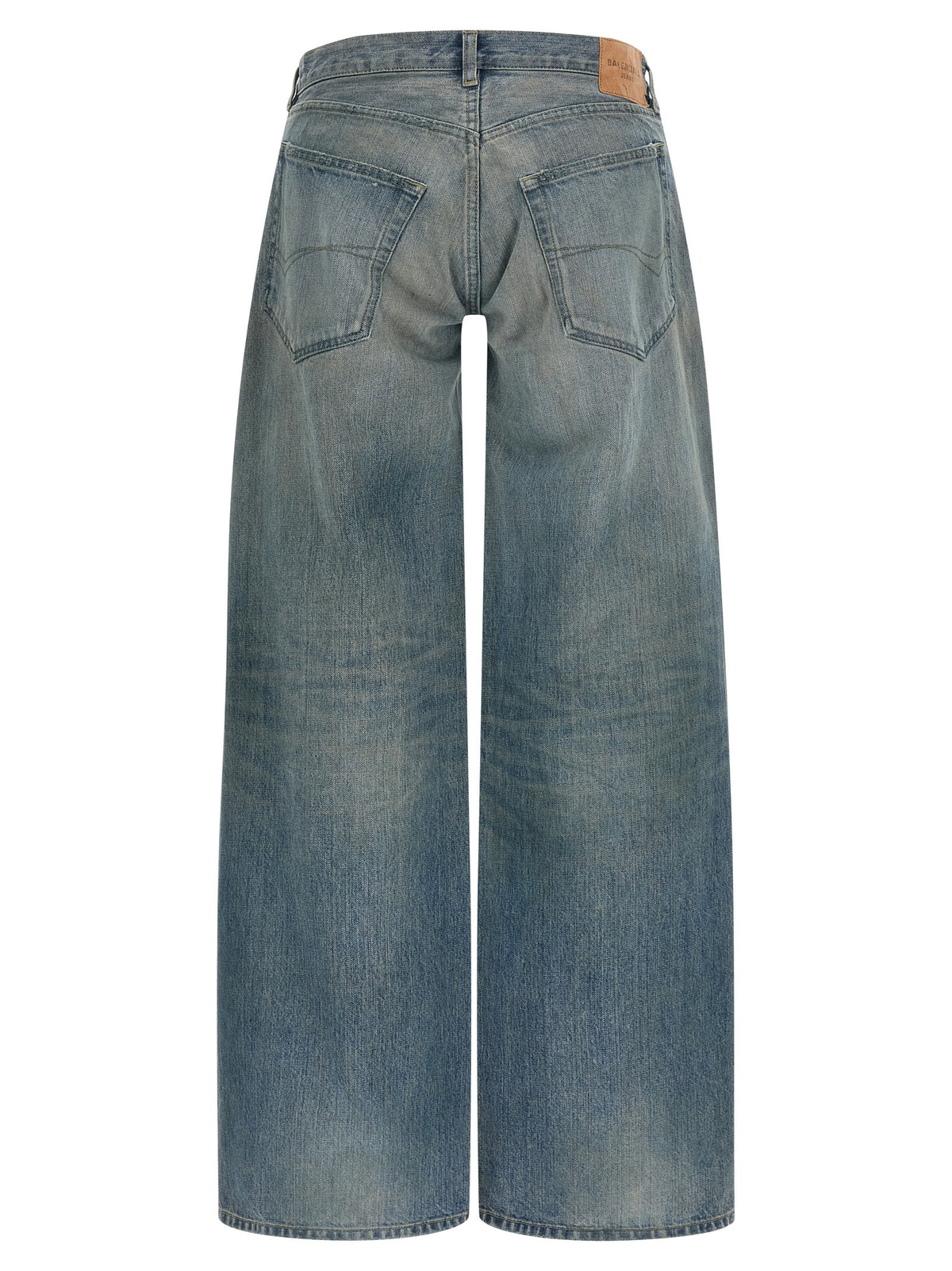 Balenciaga Blue Cotton Relaxed Fit Women's Jeans