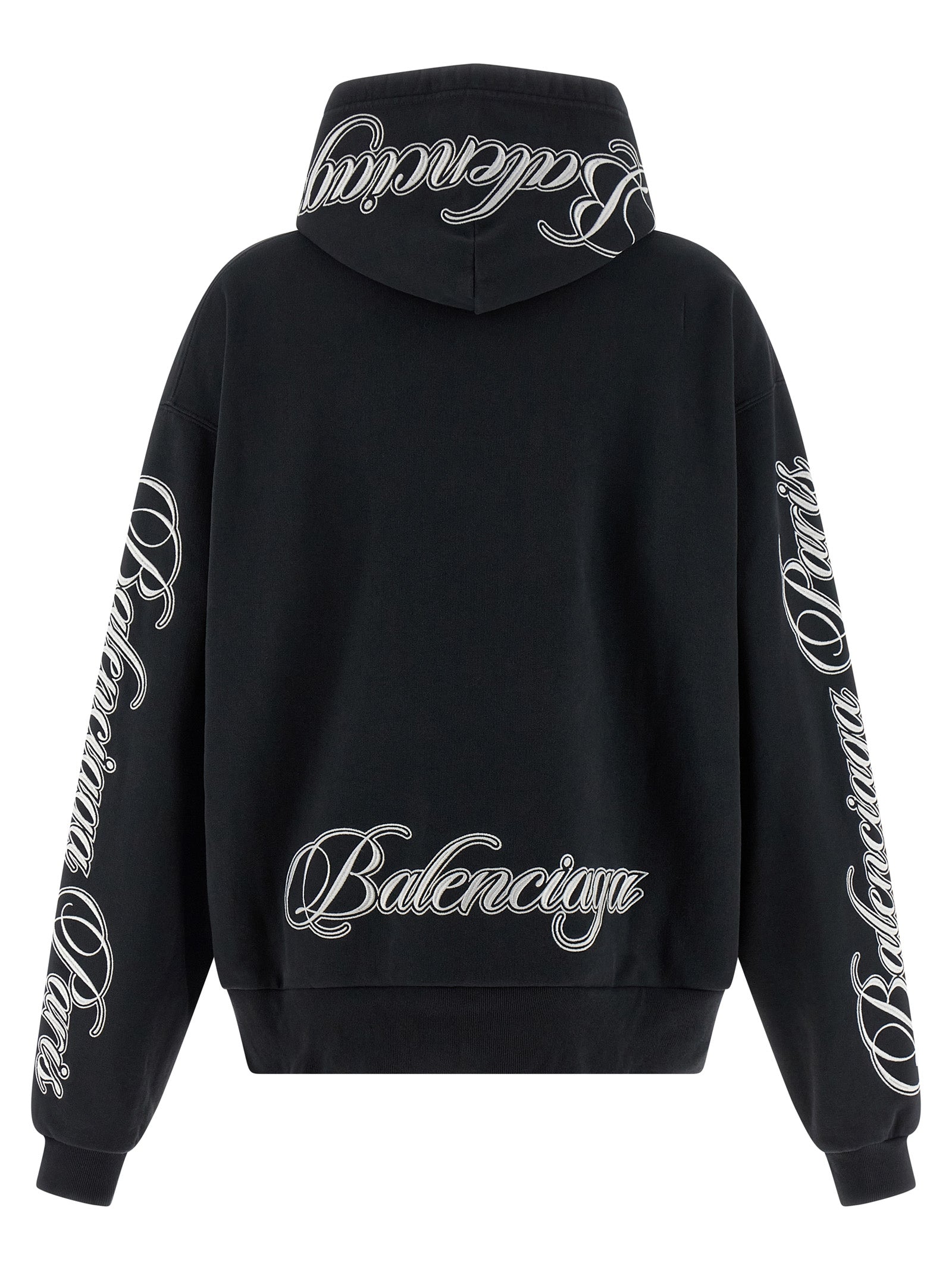 Balenciaga Black Cotton Women's Hoodie