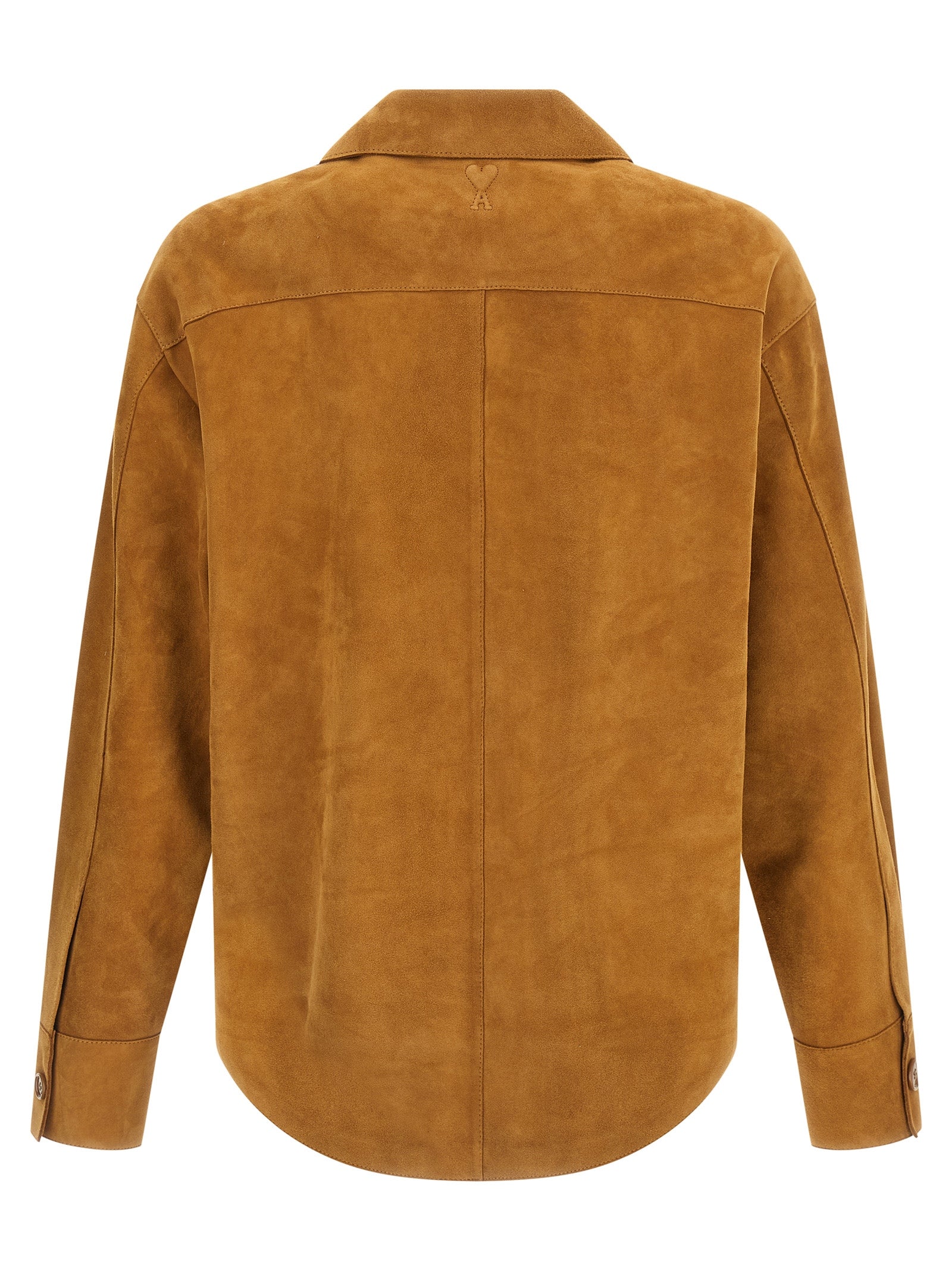 Ami Paris Brown Lamb Leather Leather Men's Jacket