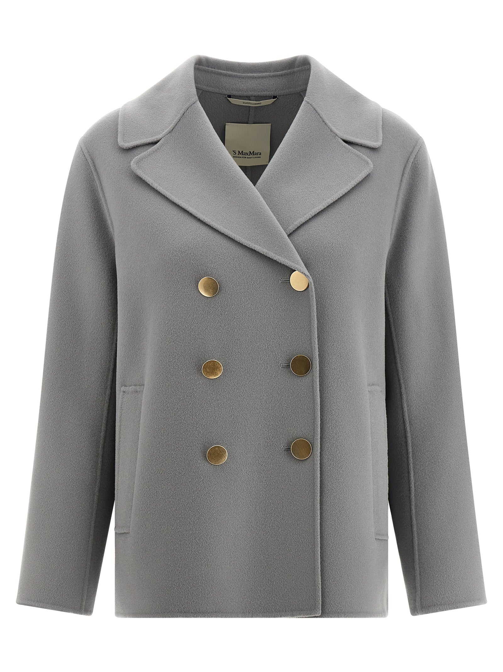 'S Max Mara Gray Virgin Wool Women's Blazer