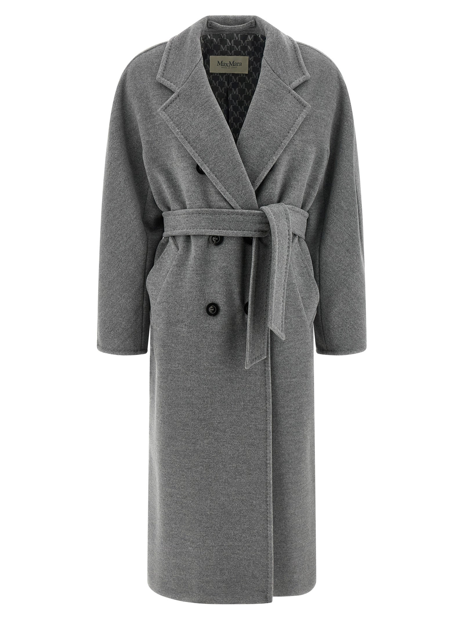 Max Mara Gray Virgin Wool Women's Coat