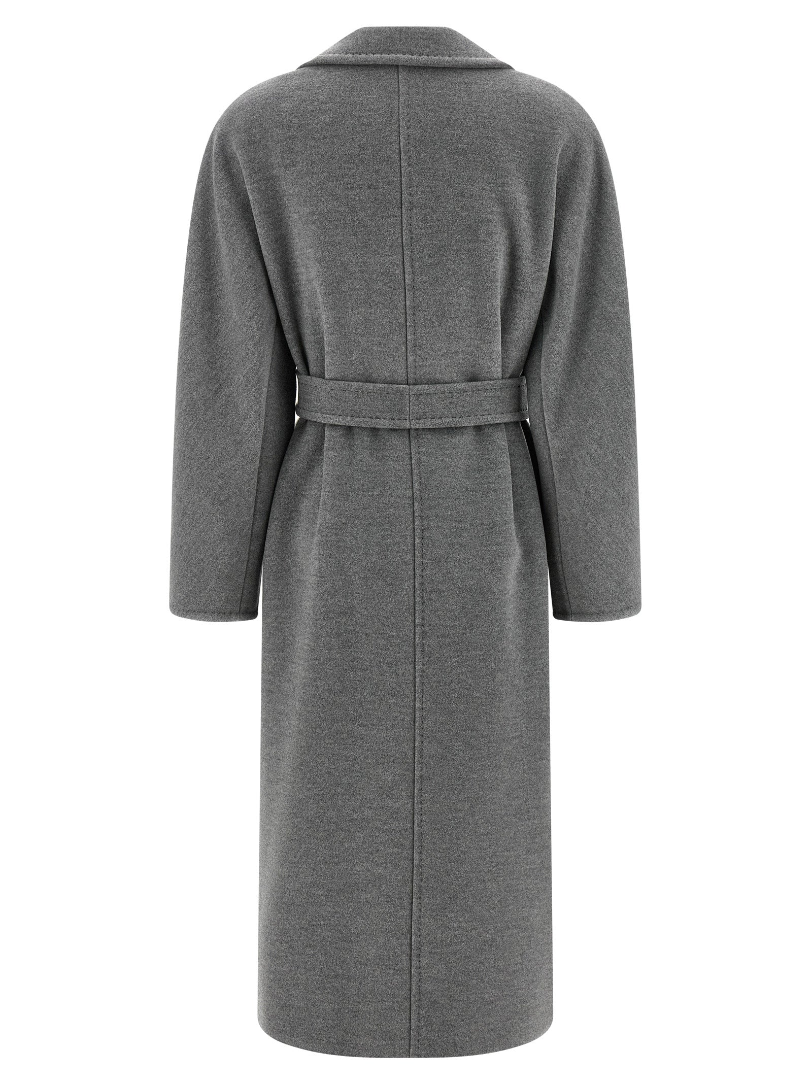 Max Mara Gray Virgin Wool Women's Coat