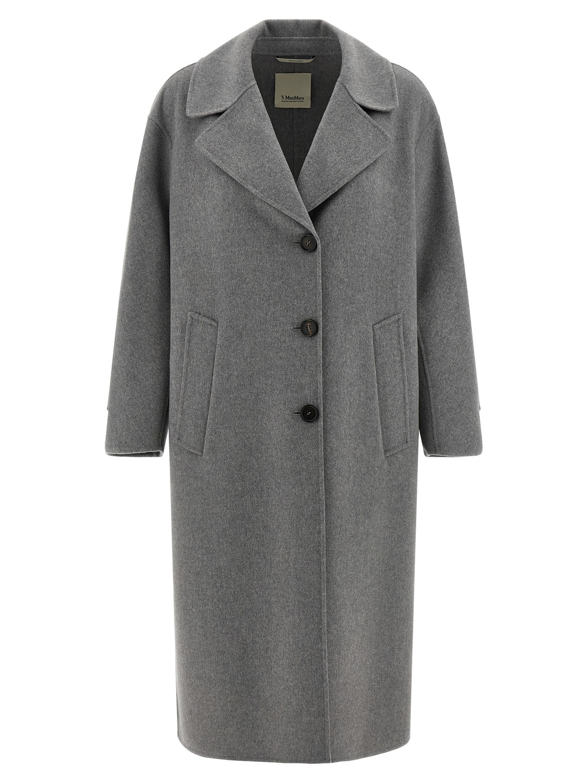 'S Max Mara Gray Virgin Wool Women's Coat