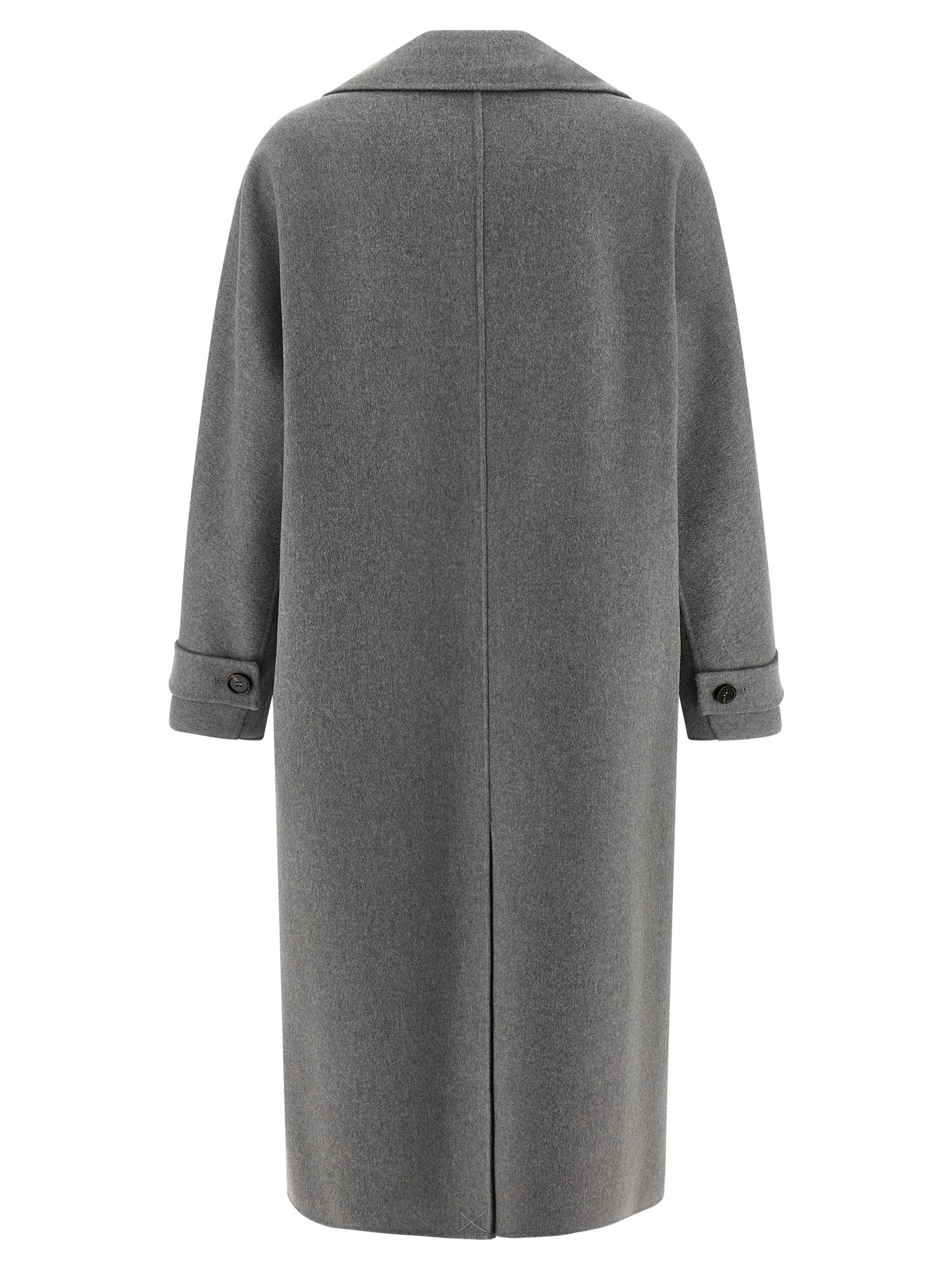 'S Max Mara Gray Virgin Wool Women's Coat