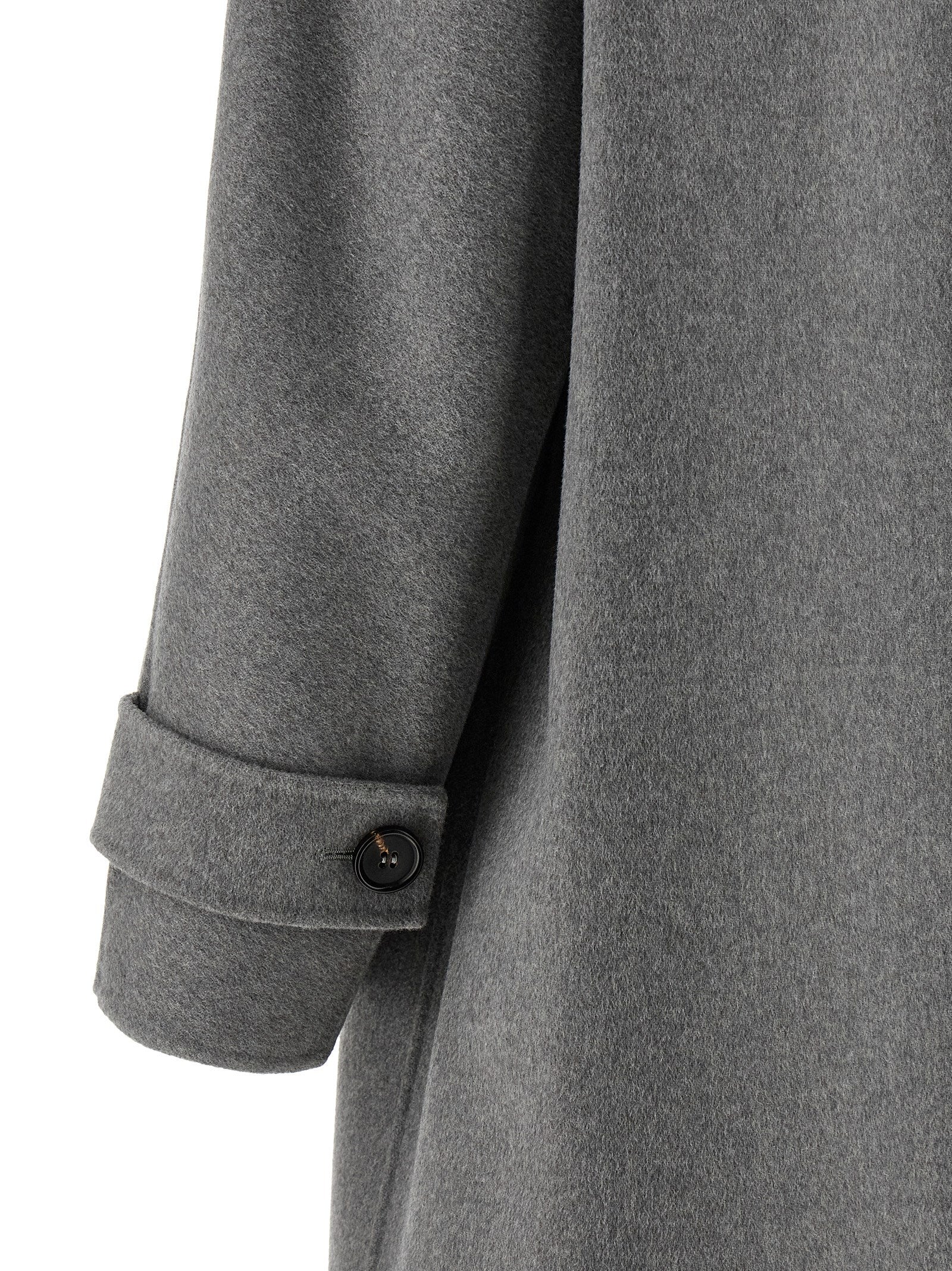 'S Max Mara Gray Virgin Wool Women's Coat