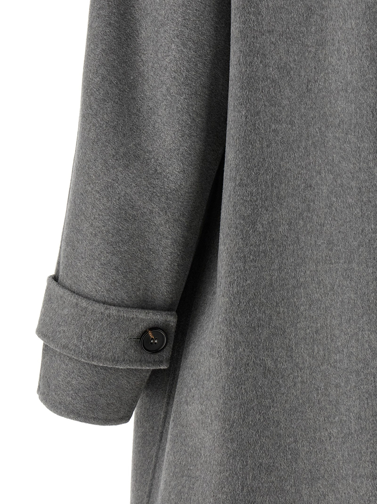 'S Max Mara Gray Virgin Wool Women's Coat