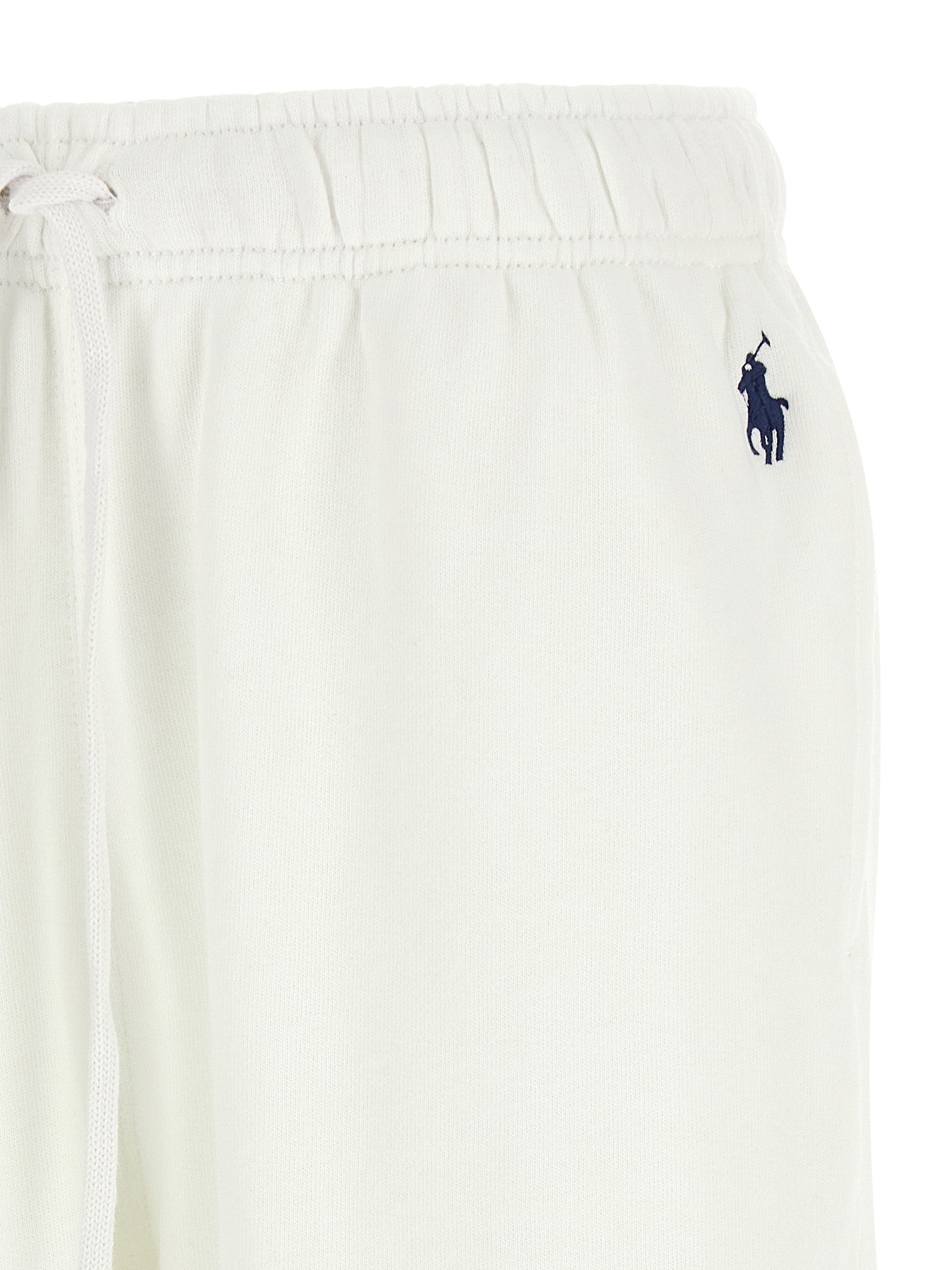 Polo Ralph Lauren White Cotton Joggers (Workout Women's Pants)