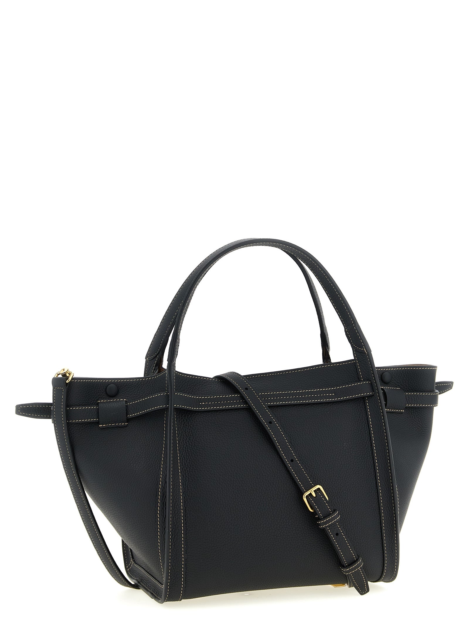 Tod's Black Calfskin Tote Women's Bag