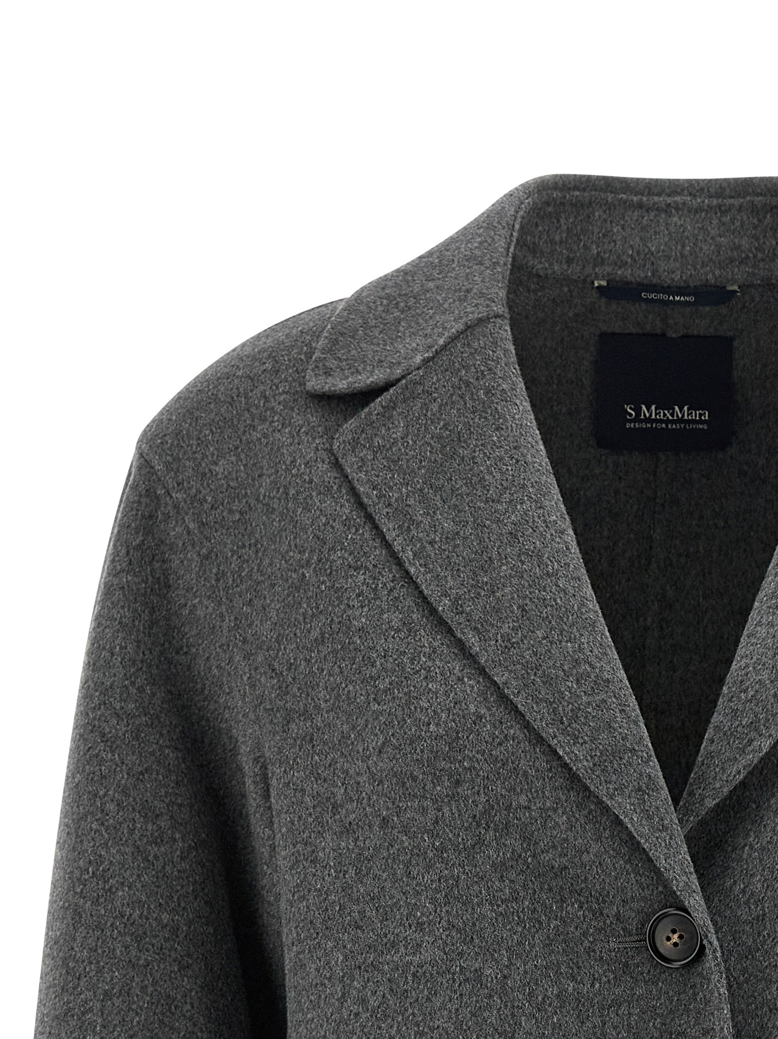 'S Max Mara Gray Virgin Wool Women's Blazer