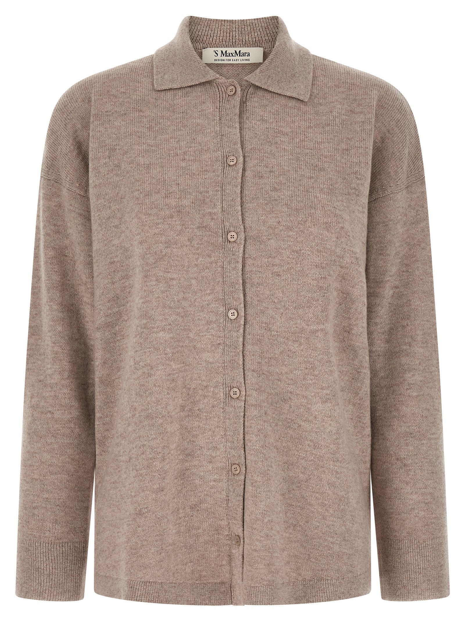 'S Max Mara Beige Wool Women's Cardigan