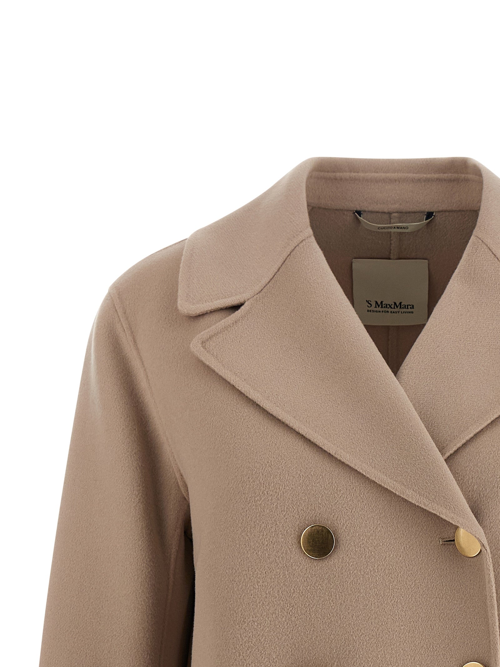 'S Max Mara Beige Virgin Wool Women's Blazer