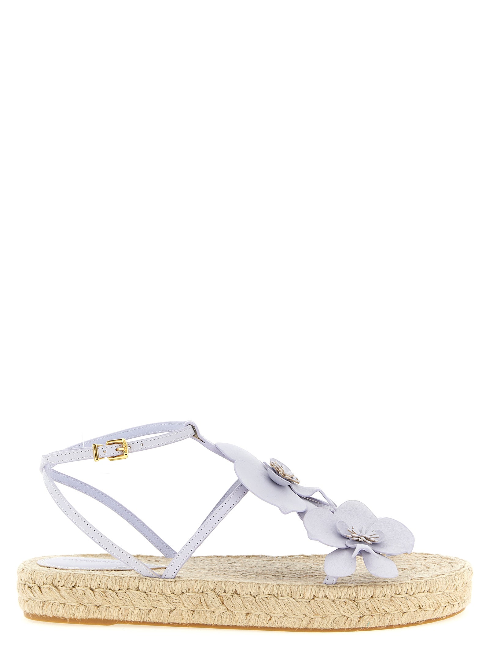 Zimmermann Purple Cowhide Flat Women's Sandals