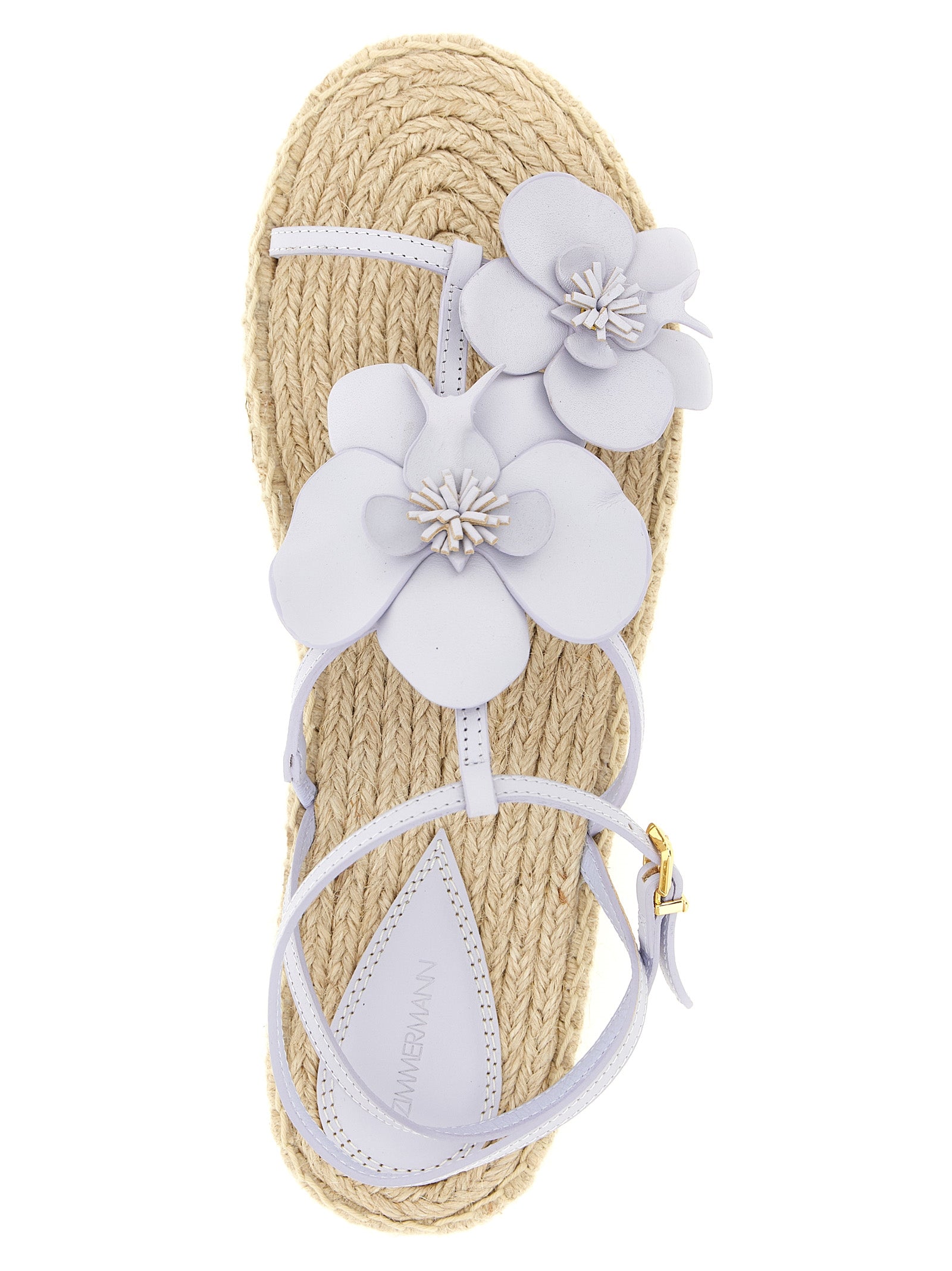 Zimmermann Purple Cowhide Flat Women's Sandals