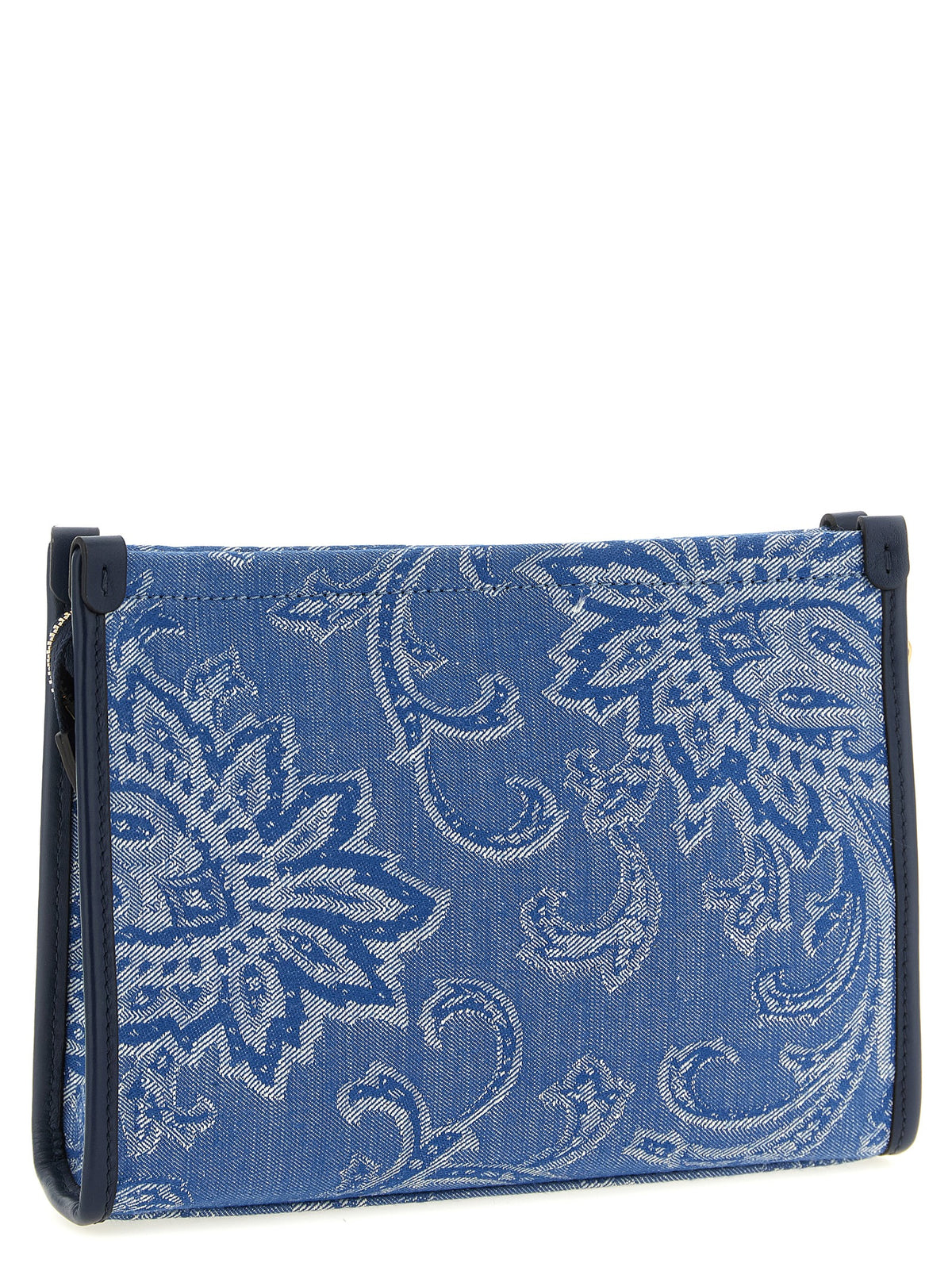 Etro Blue Cotton Clutch Women's Bag