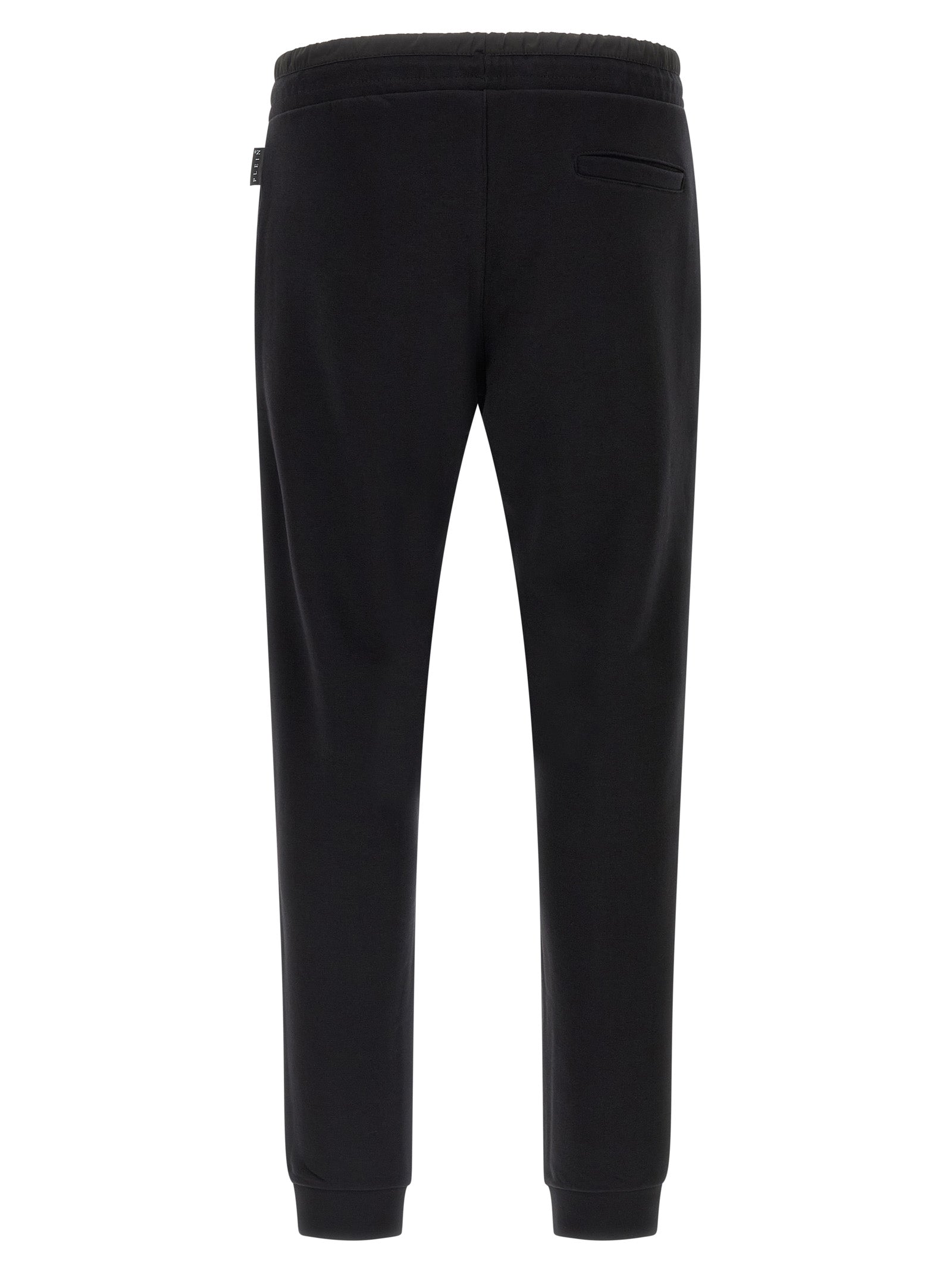 Philipp Plein Black Cotton Joggers (Workout Men's Pants)