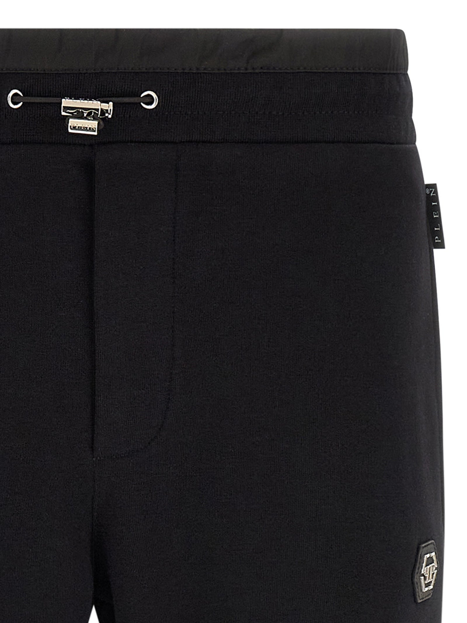 Philipp Plein Black Cotton Joggers (Workout Men's Pants)