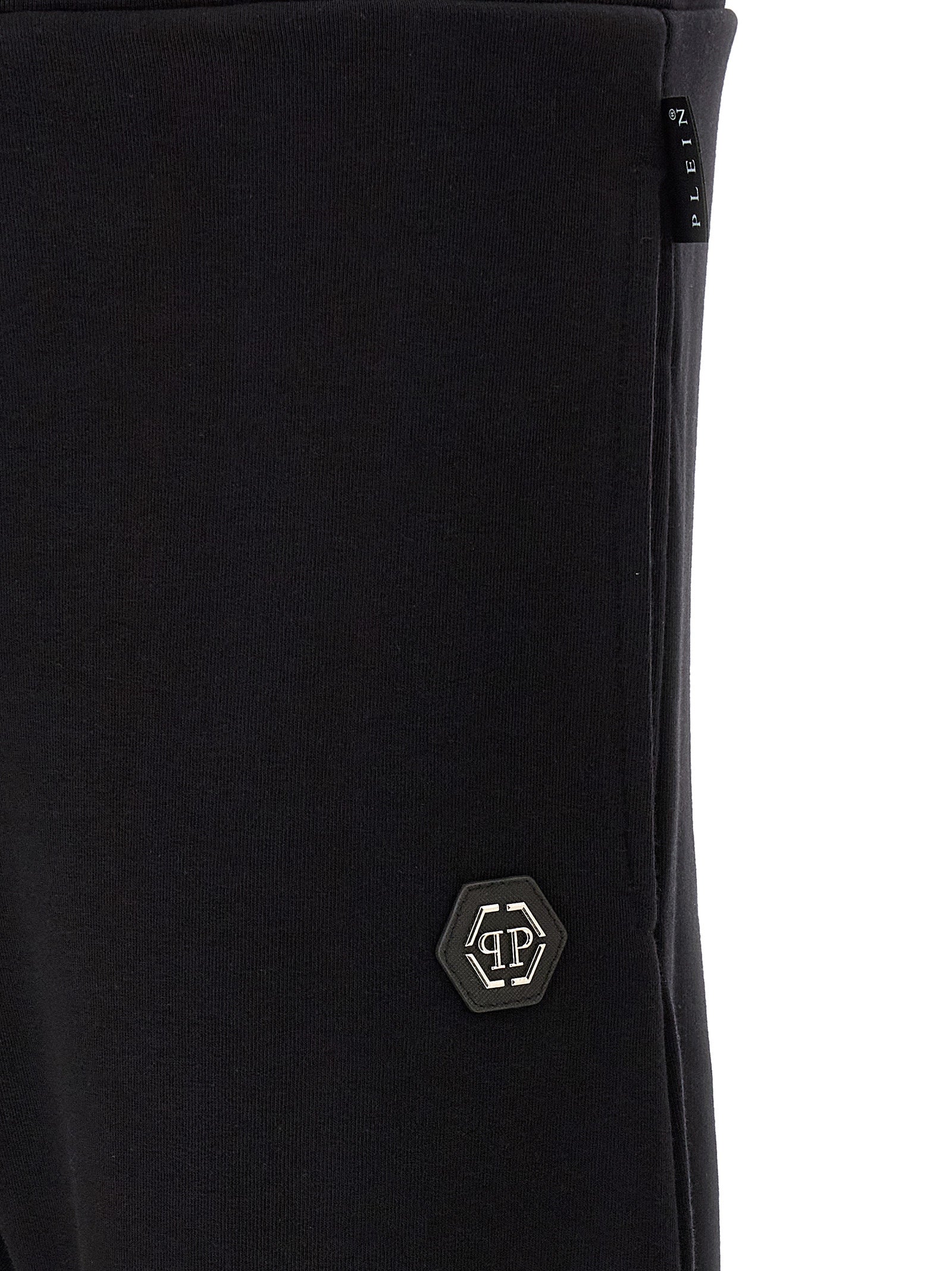 Philipp Plein Black Cotton Joggers (Workout Men's Pants)