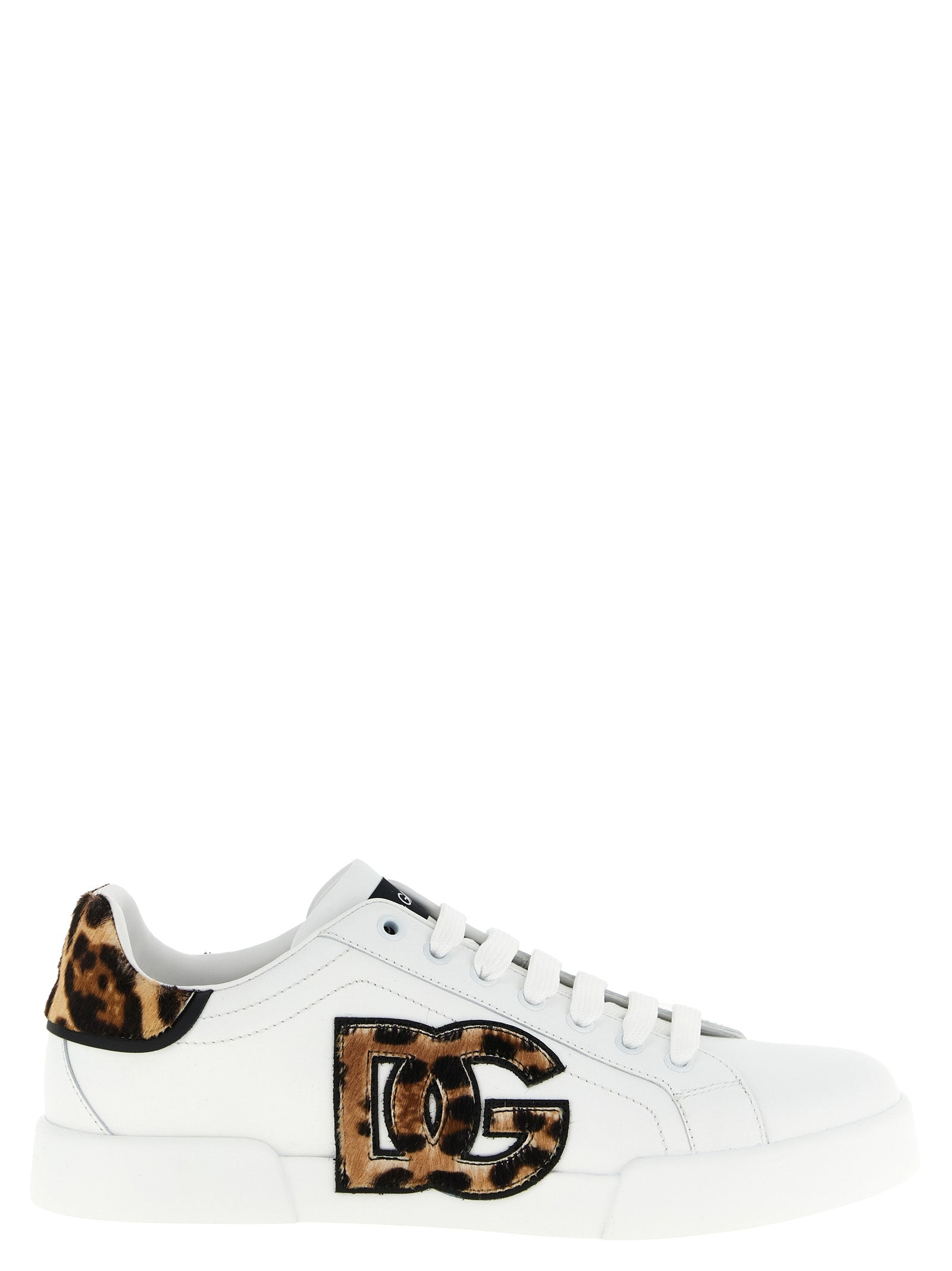 Dolce & Gabbana Brown Calfskin Low Top Women's Sneakers