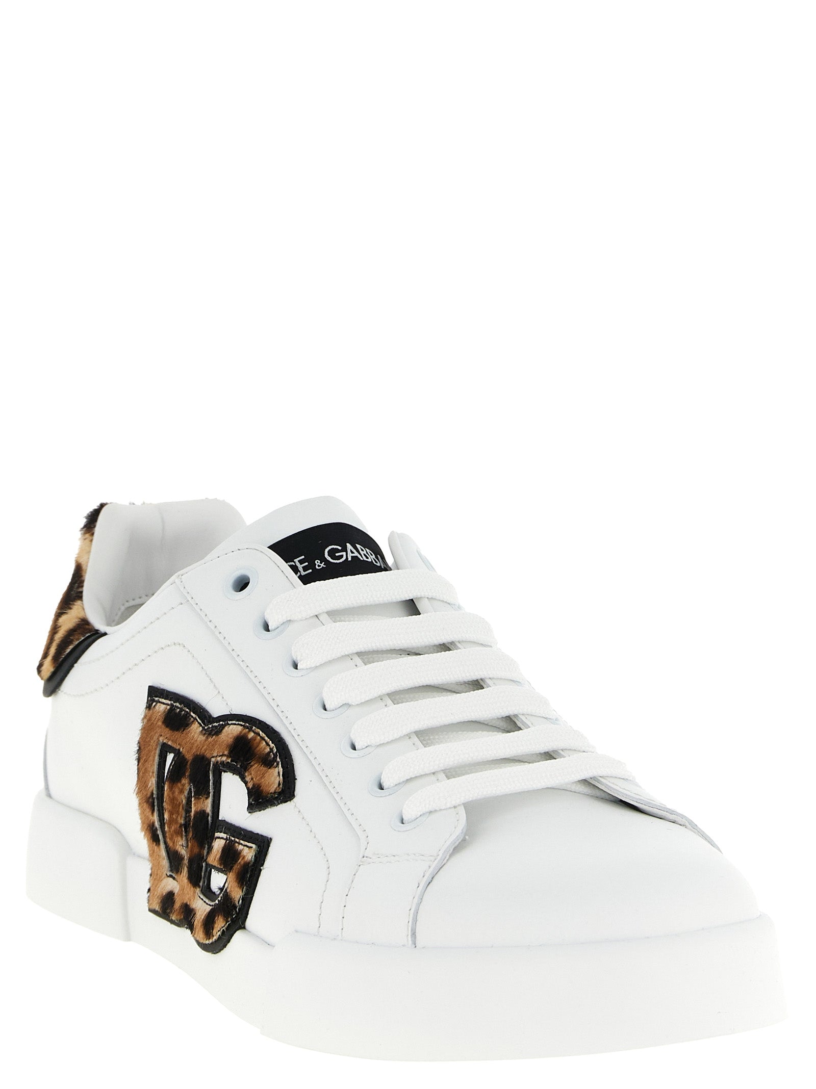 Dolce & Gabbana Brown Calfskin Low Top Women's Sneakers