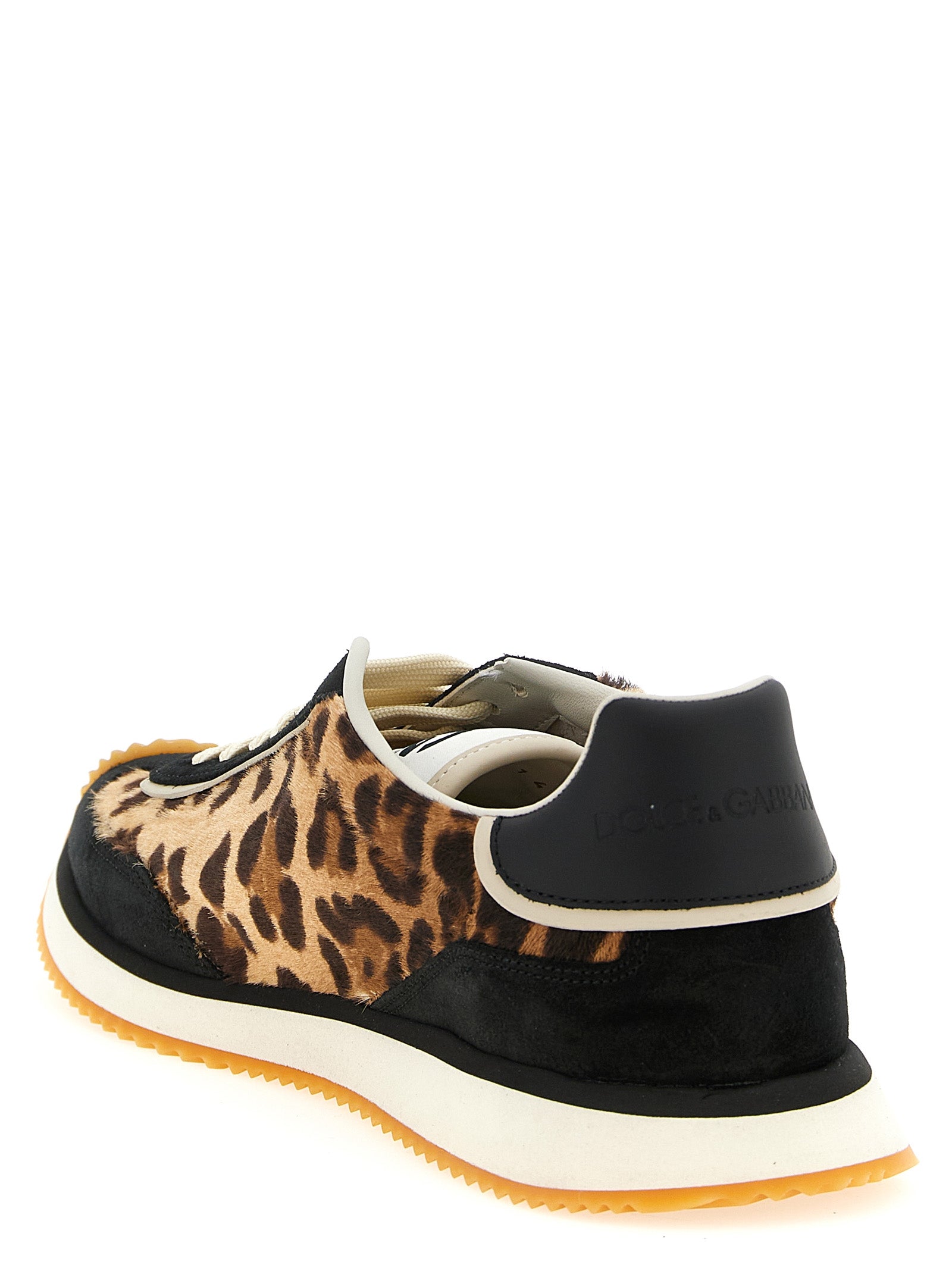 Dolce & Gabbana Multicolor Calfskin Low Top Women's Sneakers