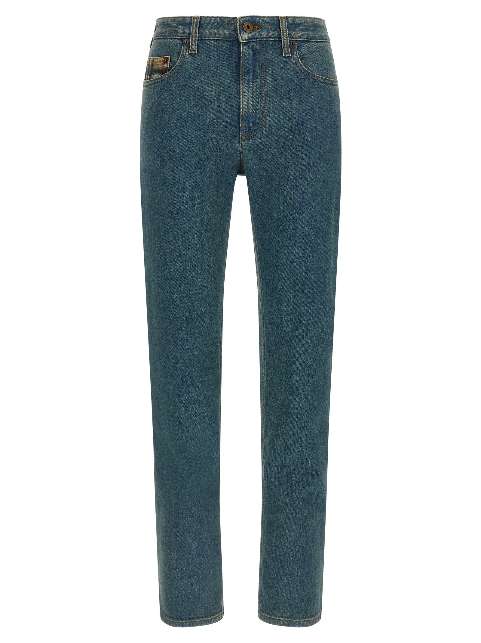 Burberry Blue Cotton Straight-Leg Women's Jeans
