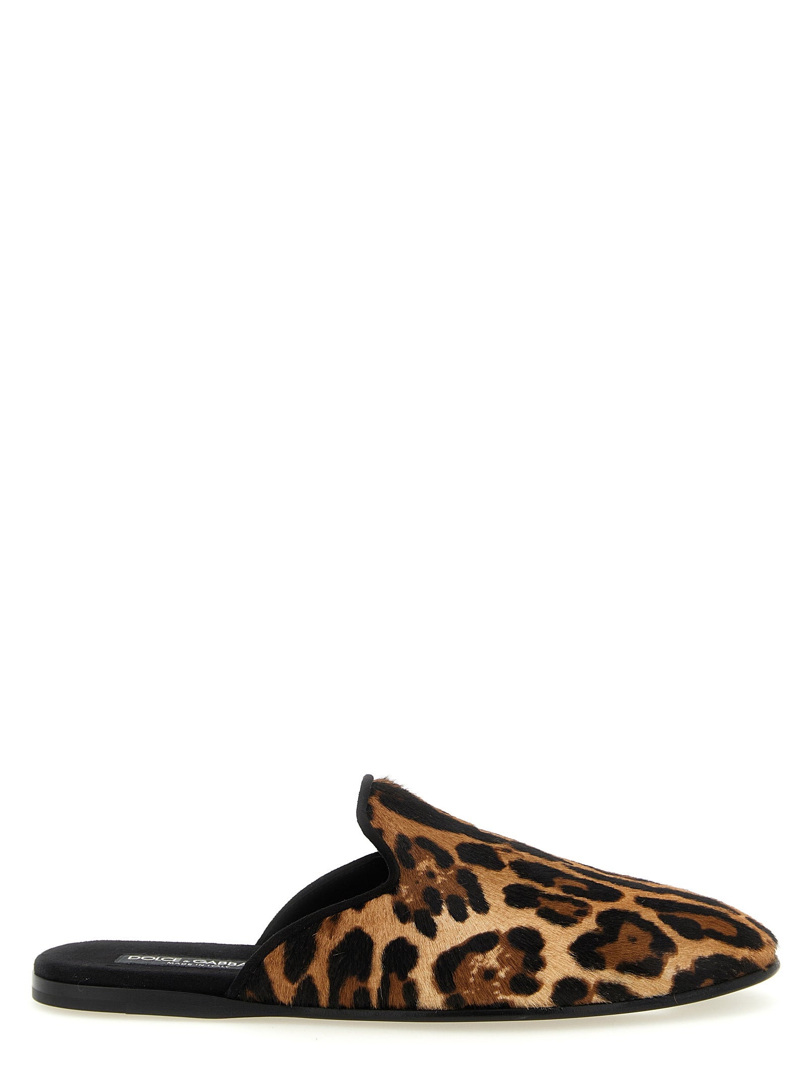 Dolce & Gabbana Brown Calfskin Men's Flats
