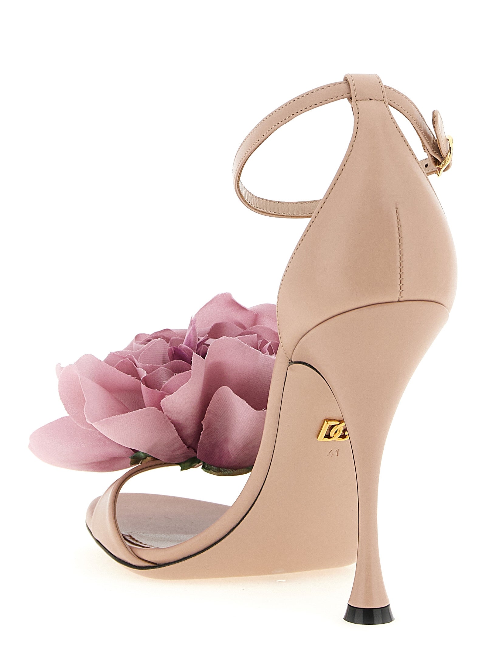Dolce & Gabbana Multicolor Calfskin Stiletto Heel Women's Sandals