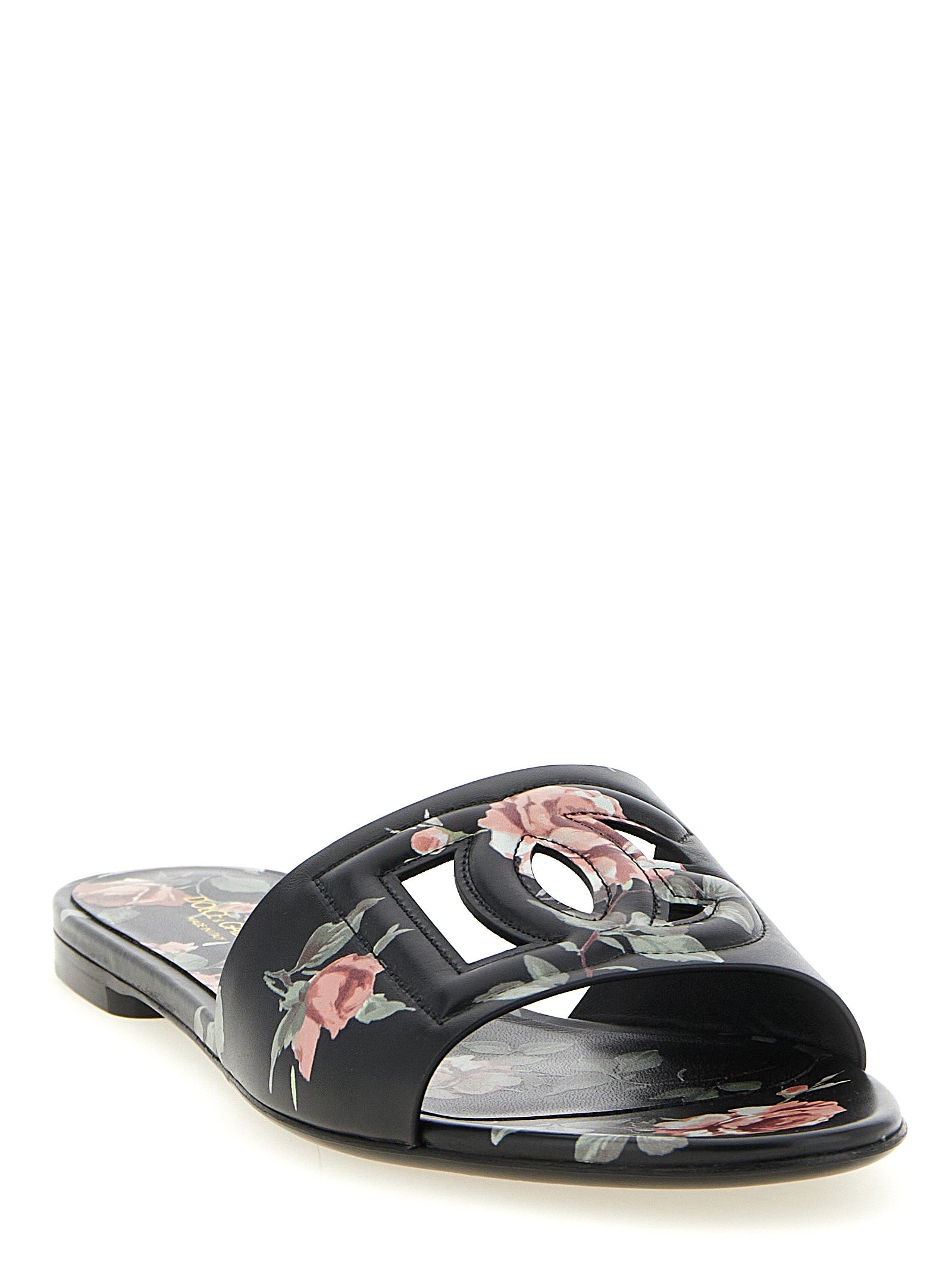 Dolce & Gabbana Black Calfskin Women's Slides