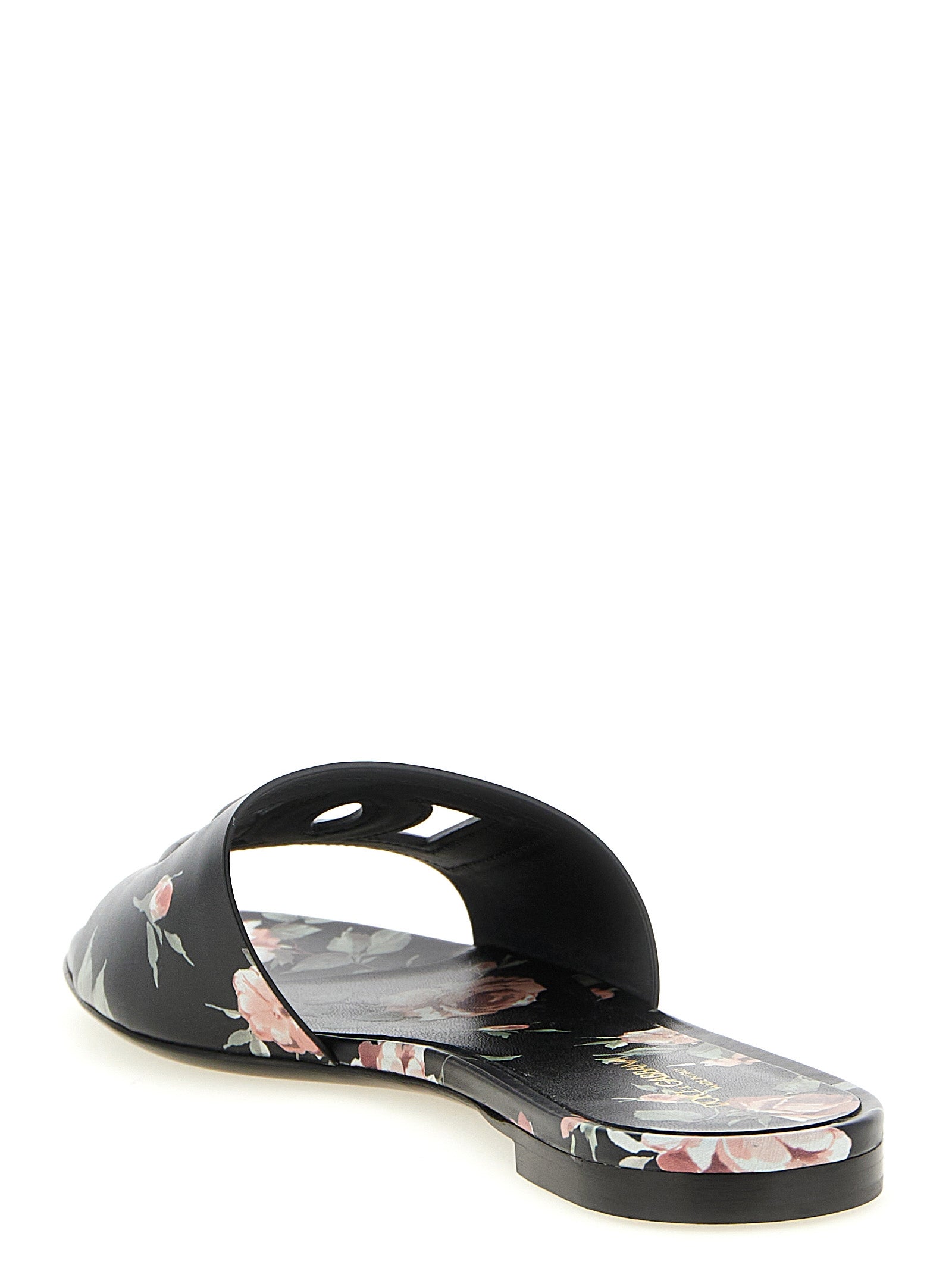 Dolce & Gabbana Black Calfskin Women's Slides