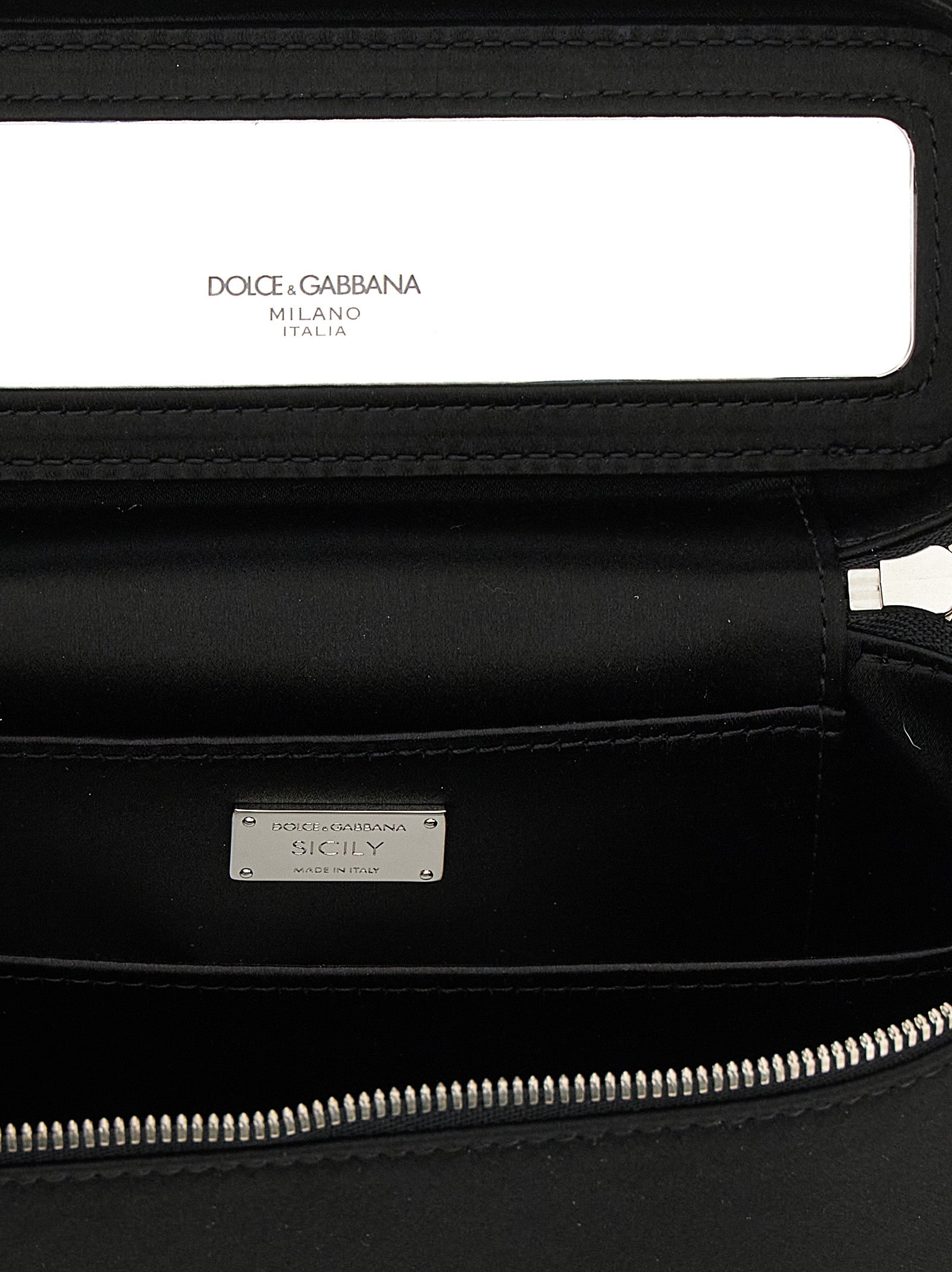 Dolce & Gabbana Black Viscose Crossbody Women's Bag