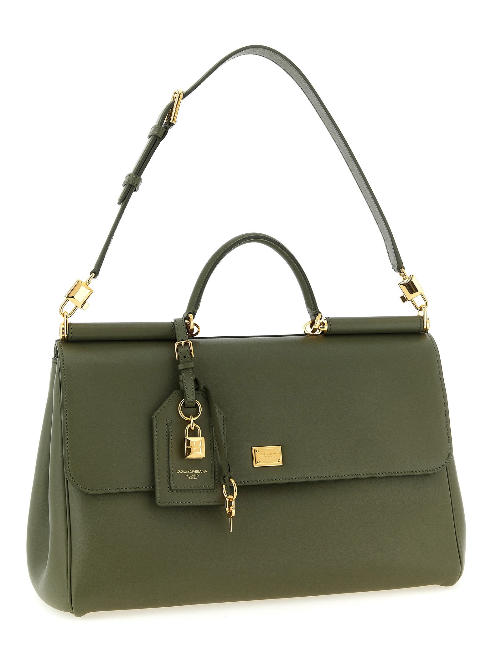 Dolce & Gabbana Bicolor Calfskin Women's Handbag