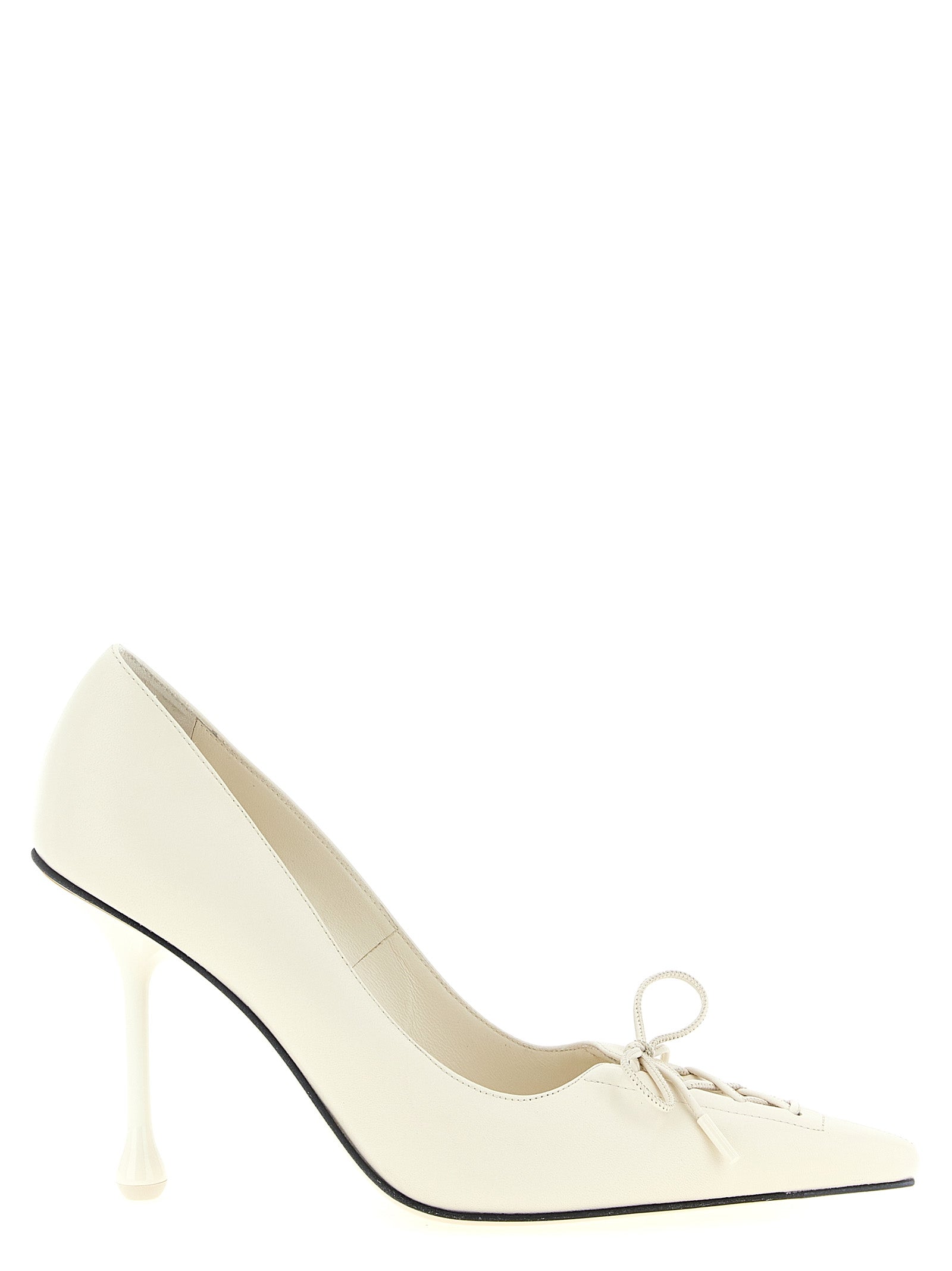 Jimmy Choo White Leather High Heel Women's Pumps