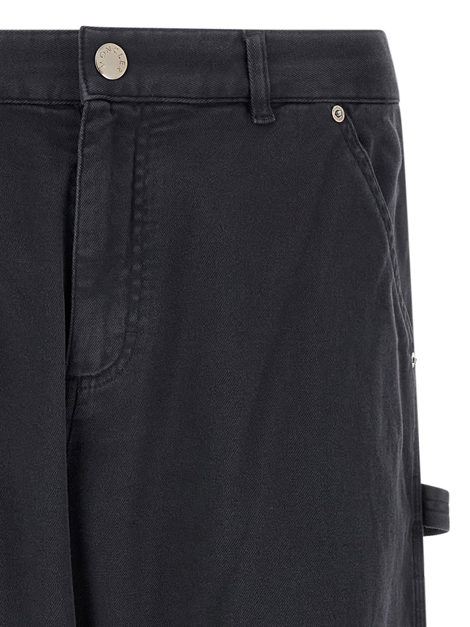 Moncler Blue Cotton Cargo Men's Pants