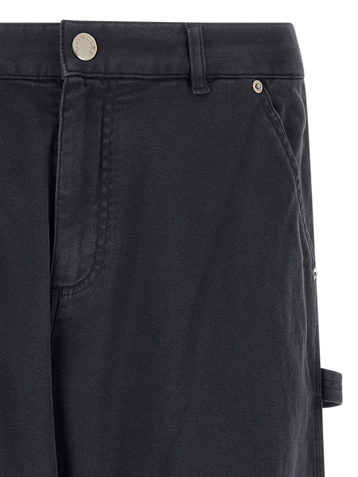 Moncler Blue Cotton Cargo Men's Pants