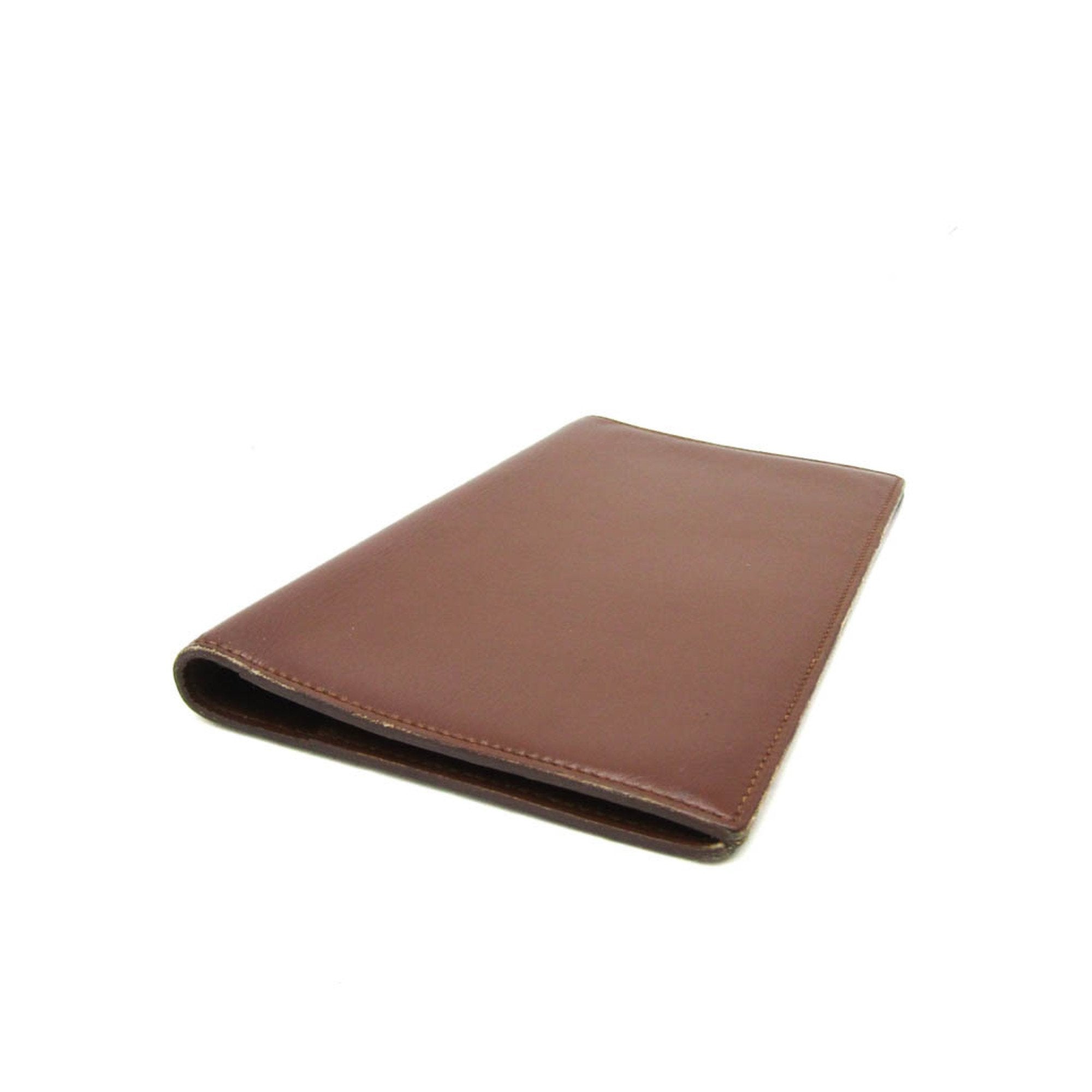 Hermès Agenda Cover Brown Leather Wallet (Pre-Owned)