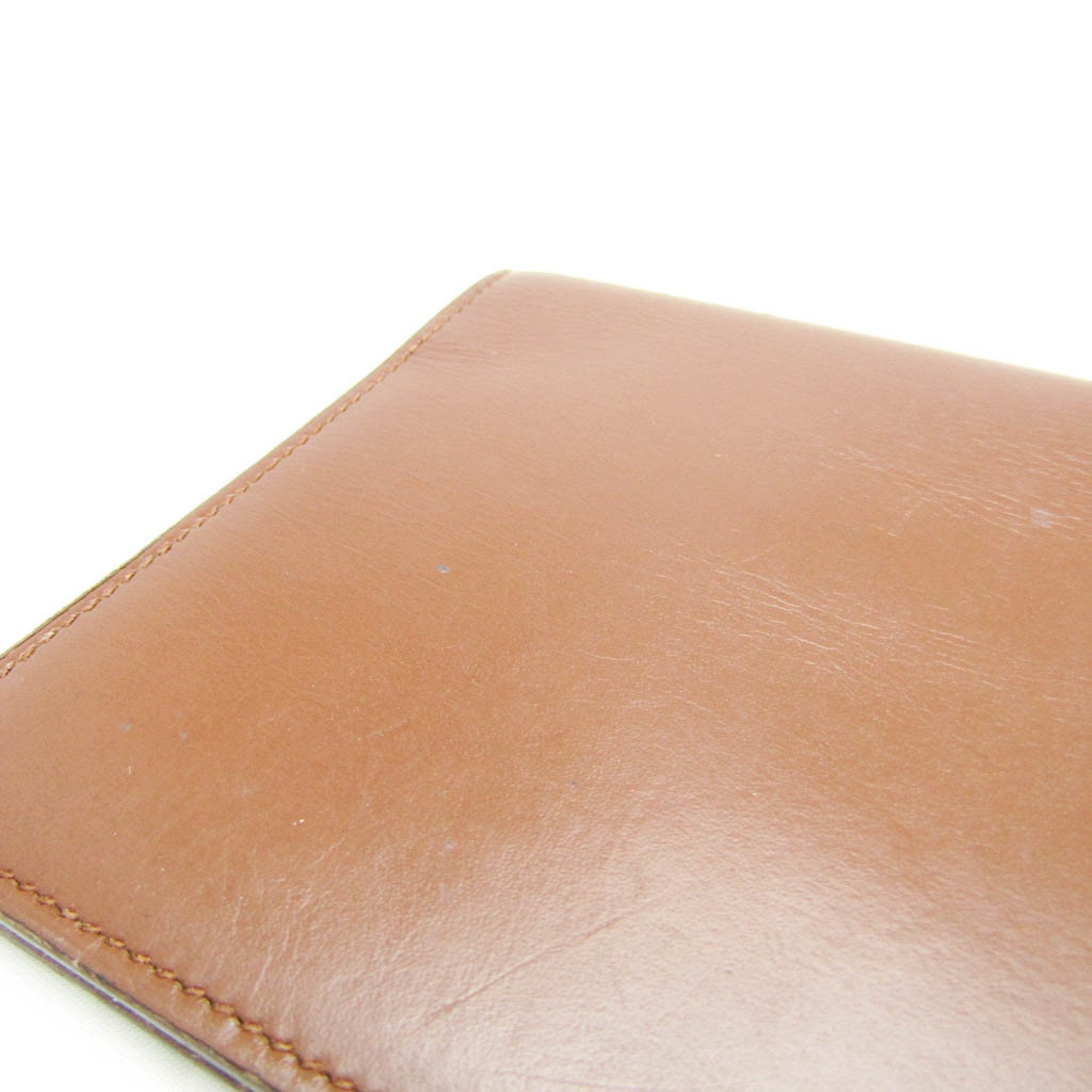 Hermès Agenda Cover Brown Leather Wallet (Pre-Owned)