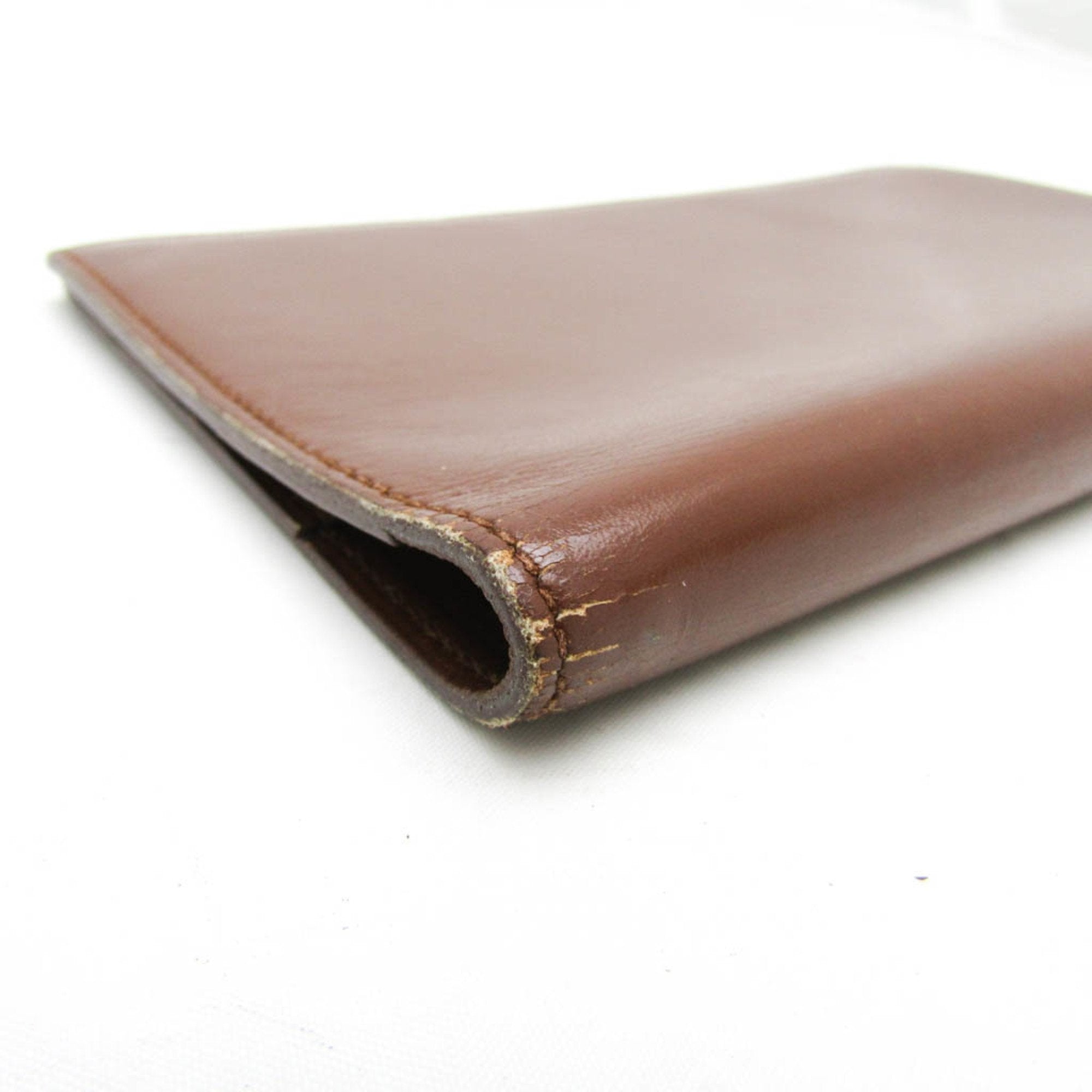 Hermès Agenda Cover Brown Leather Wallet (Pre-Owned)
