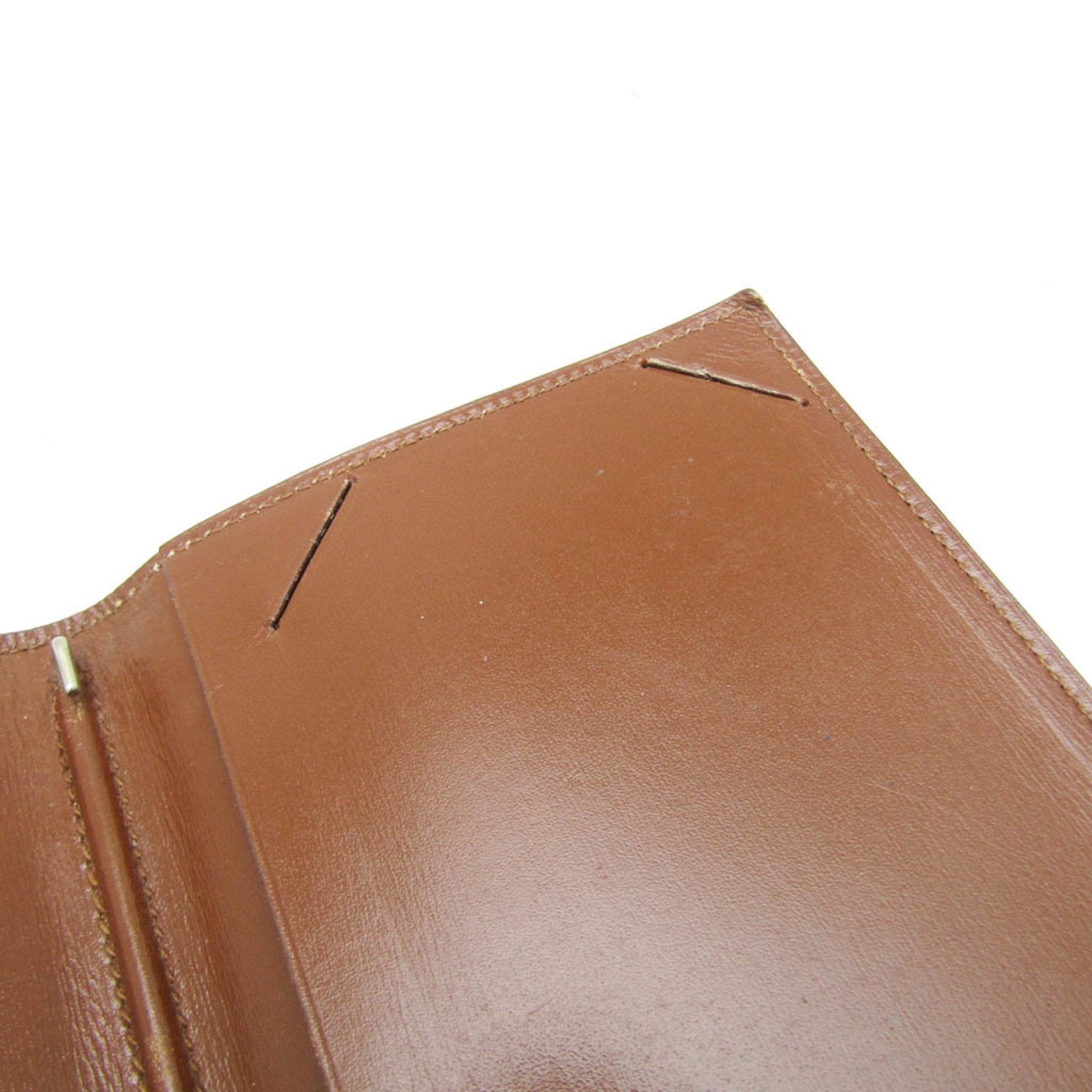 Hermès Agenda Cover Brown Leather Wallet (Pre-Owned)
