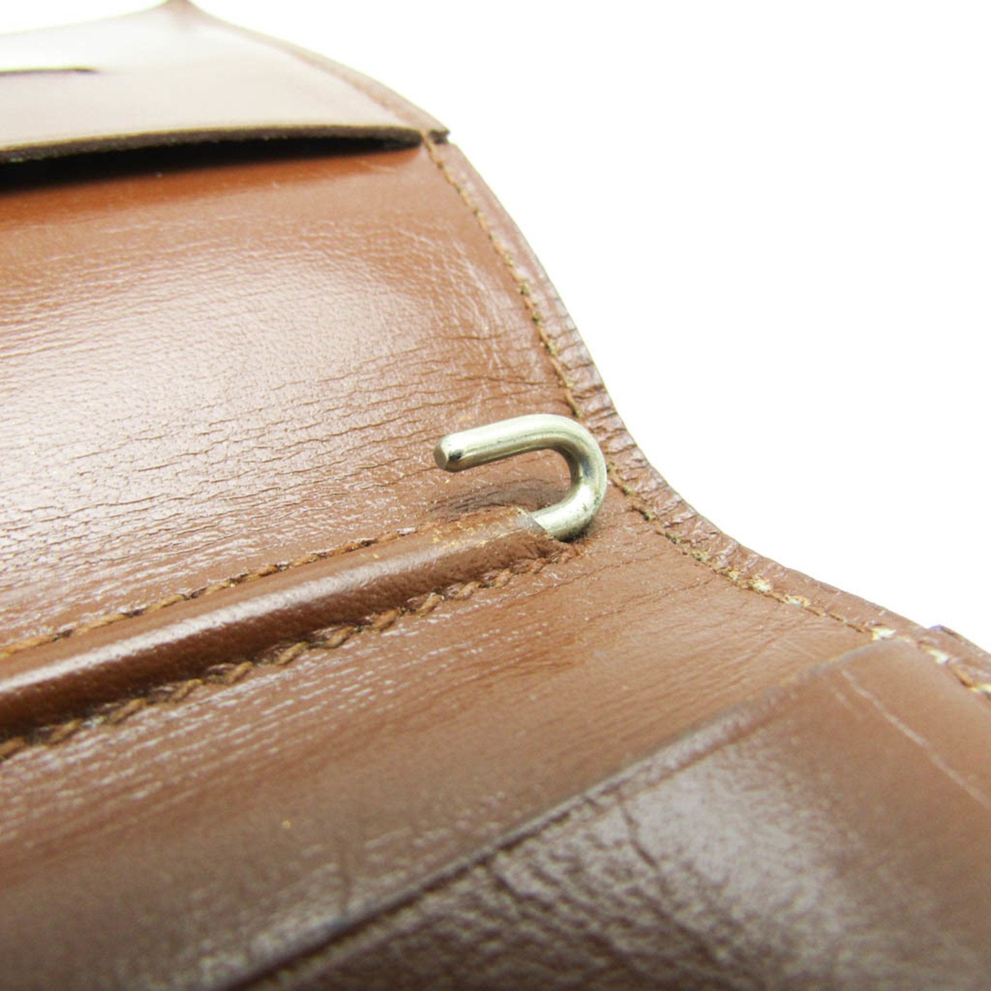Hermès Agenda Cover Brown Leather Wallet (Pre-Owned)