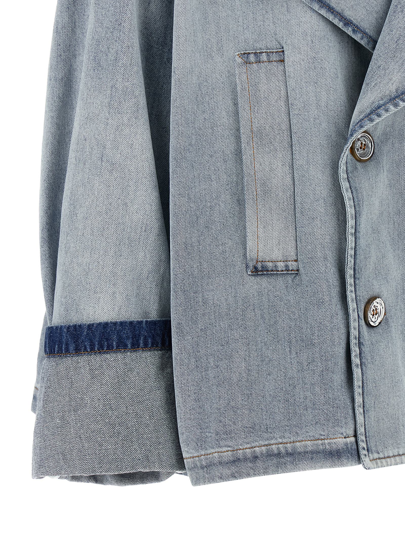 MM6 Maison Margiela Blue Cotton Denim Women's Jacket