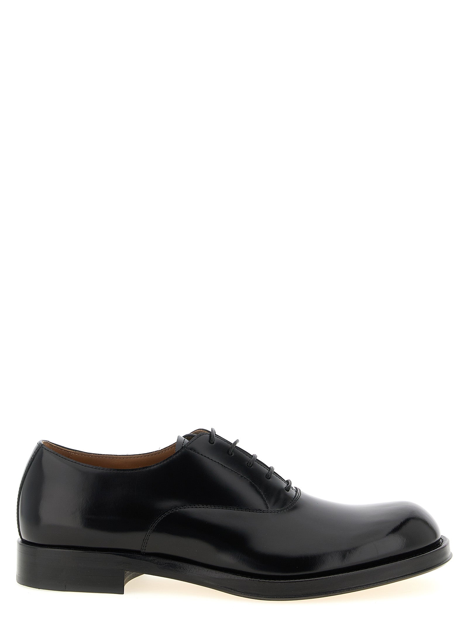 Dries Van Noten Black Calfskin Oxfords And Men's Derbies