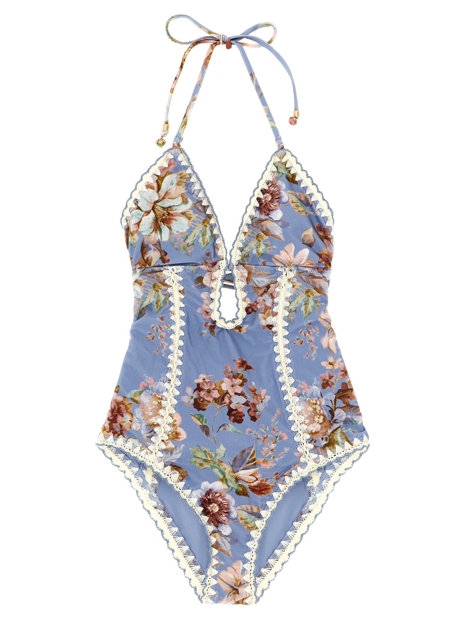 Zimmermann Blue Polyamide One-Piece Women's Swimsuit
