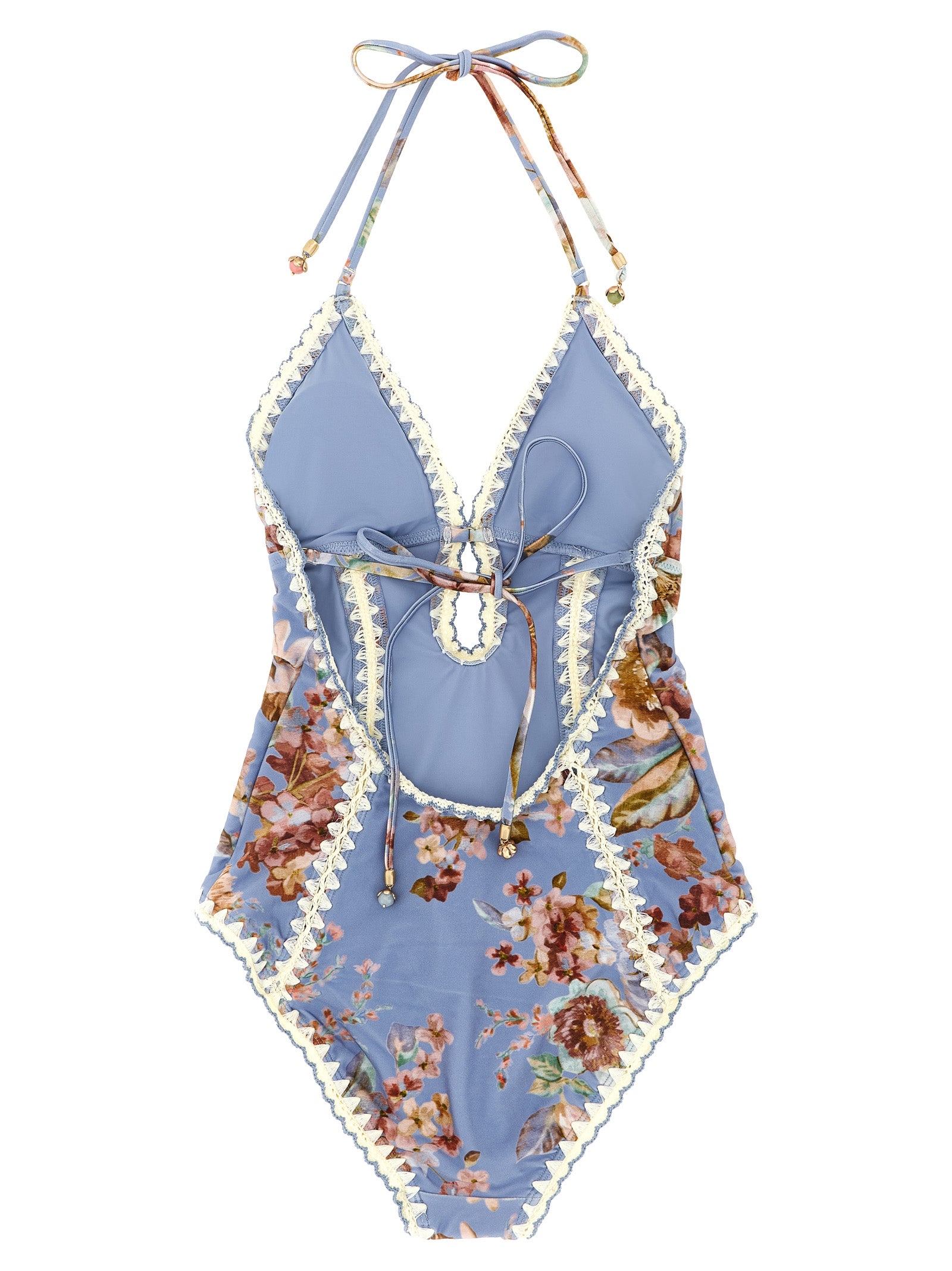 Zimmermann Blue Polyamide One-Piece Women's Swimsuit