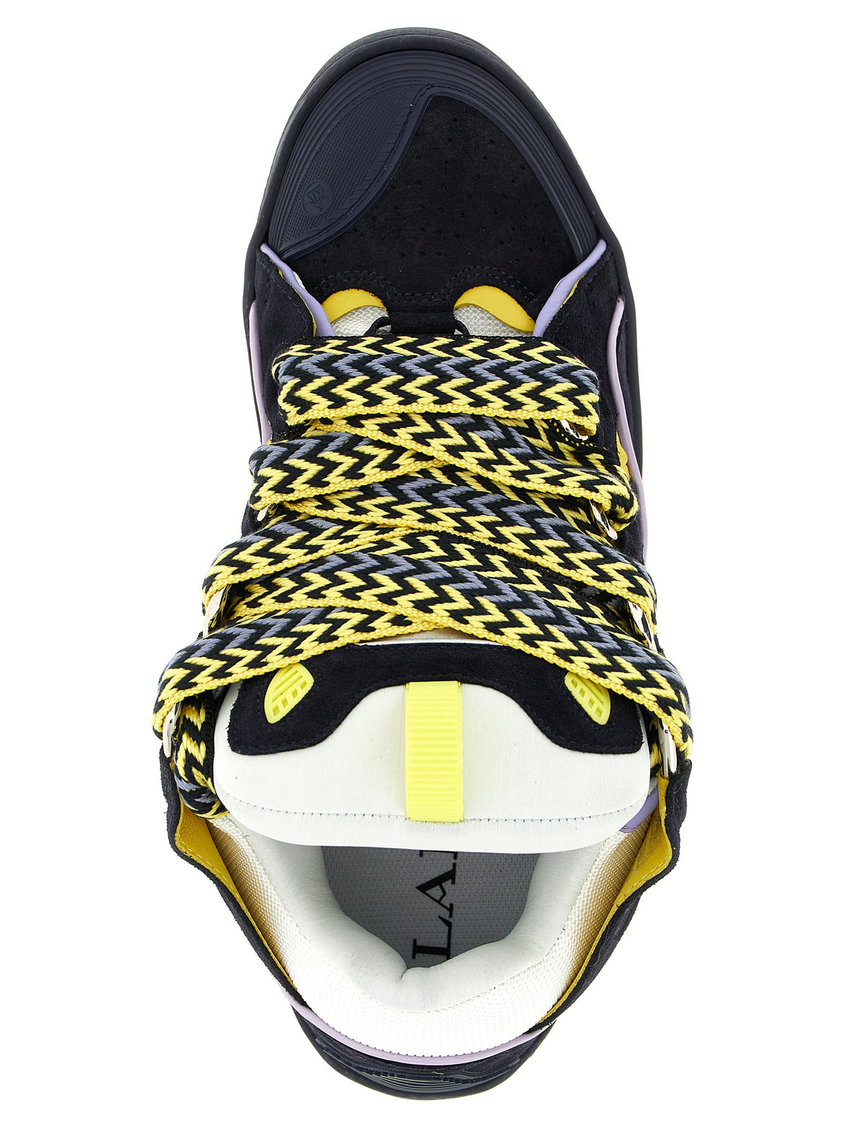 Lanvin Blue Calfskin Athletic Men's Sneakers