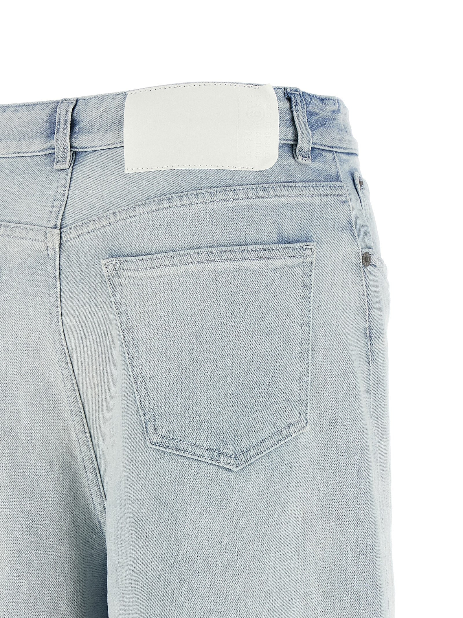 MM6 Maison Margiela Blue Cotton Jeans Women's Denim
