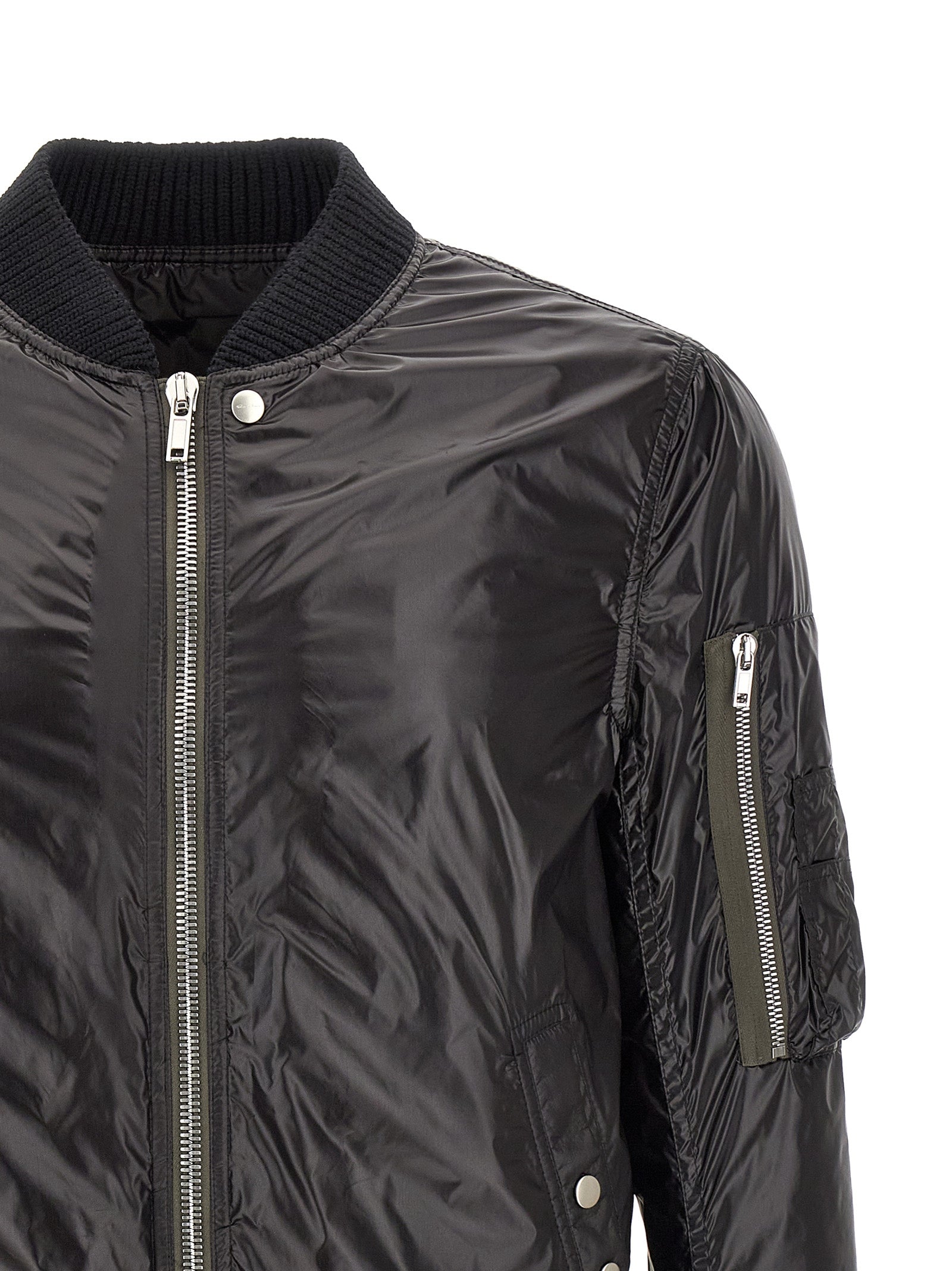 Rick Owens Black Nylon Men's Bomber