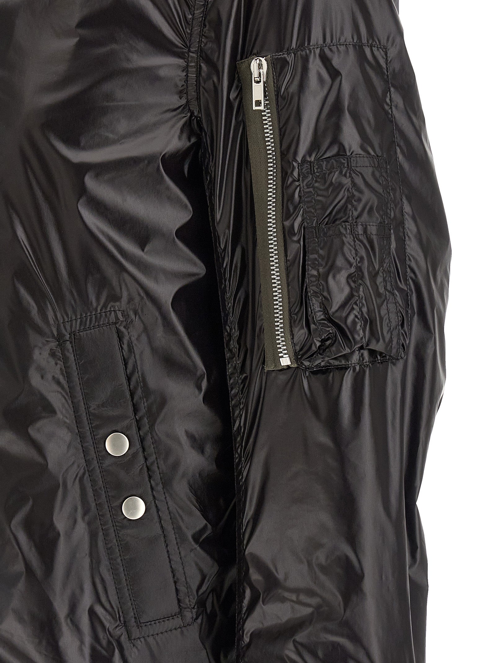 Rick Owens Black Nylon Men's Bomber