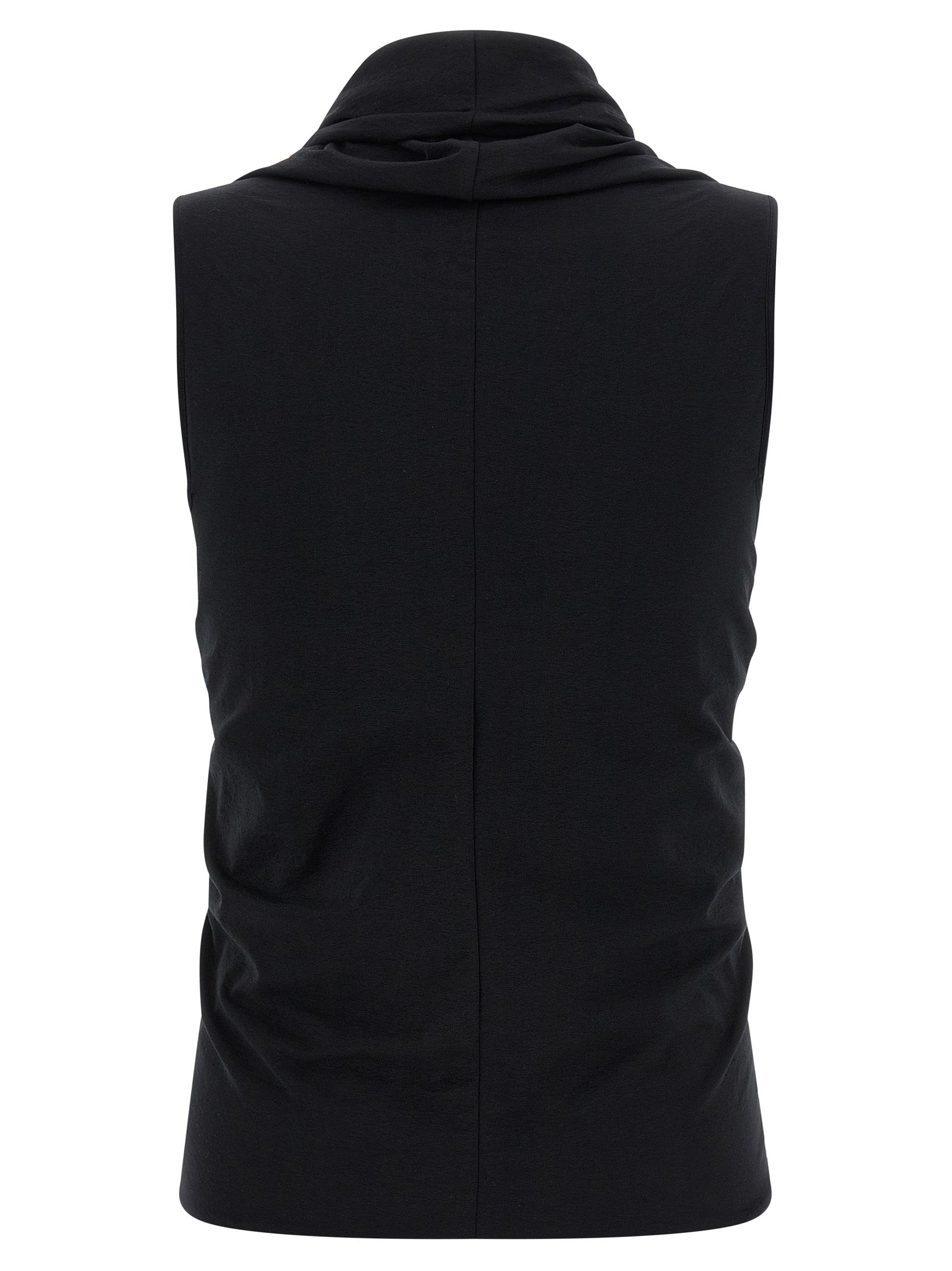 Rick Owens Black Cotton Tank Women's Tops