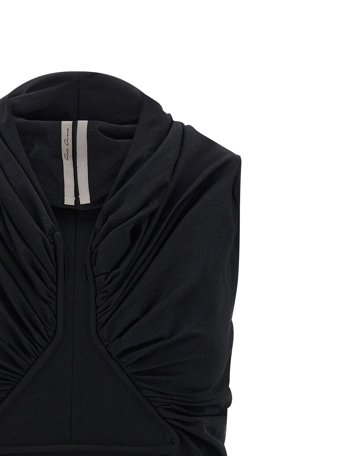 Rick Owens Black Cotton Tank Women's Tops
